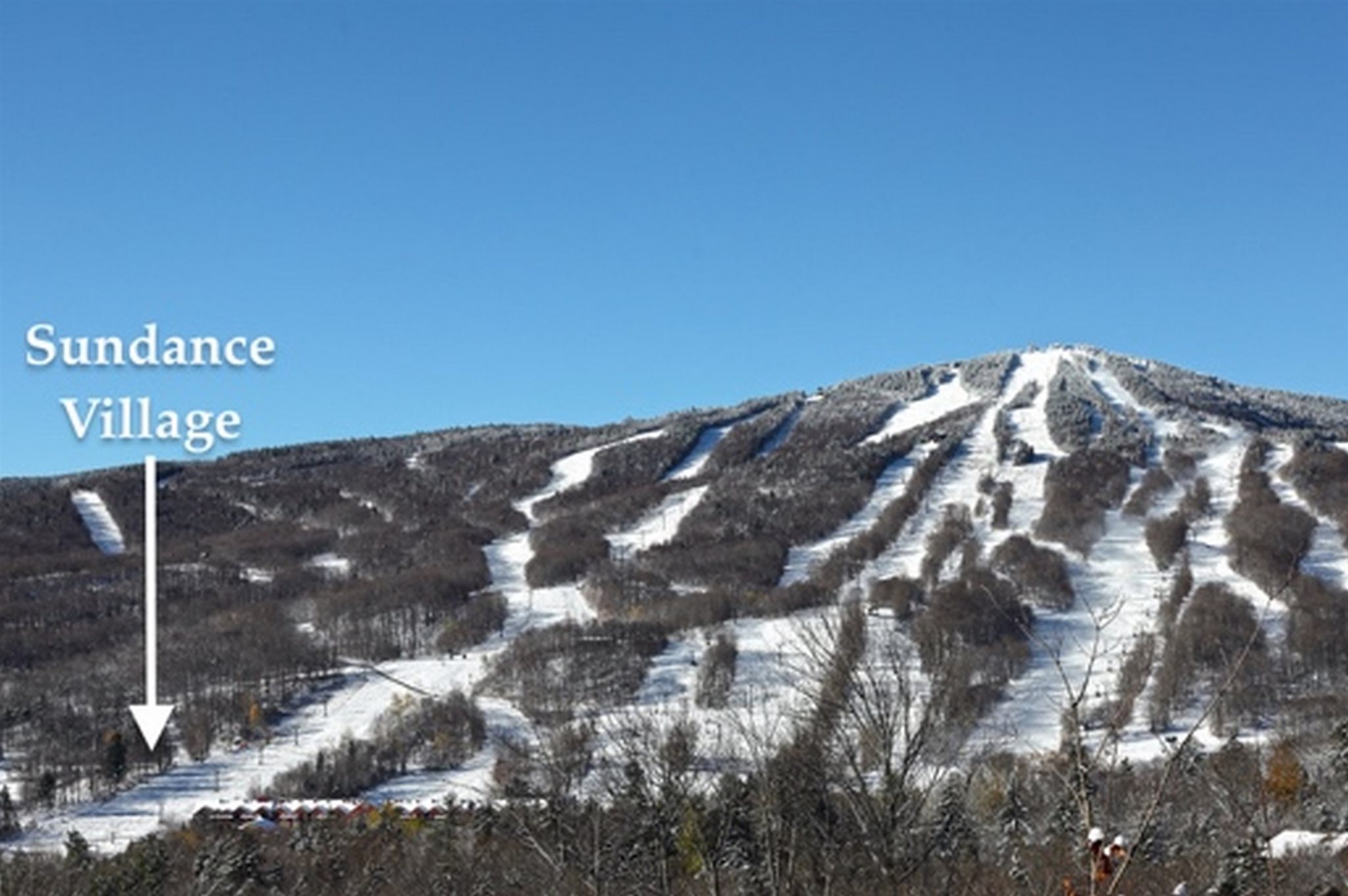 Trail-side location on Mount Snow. This is part...