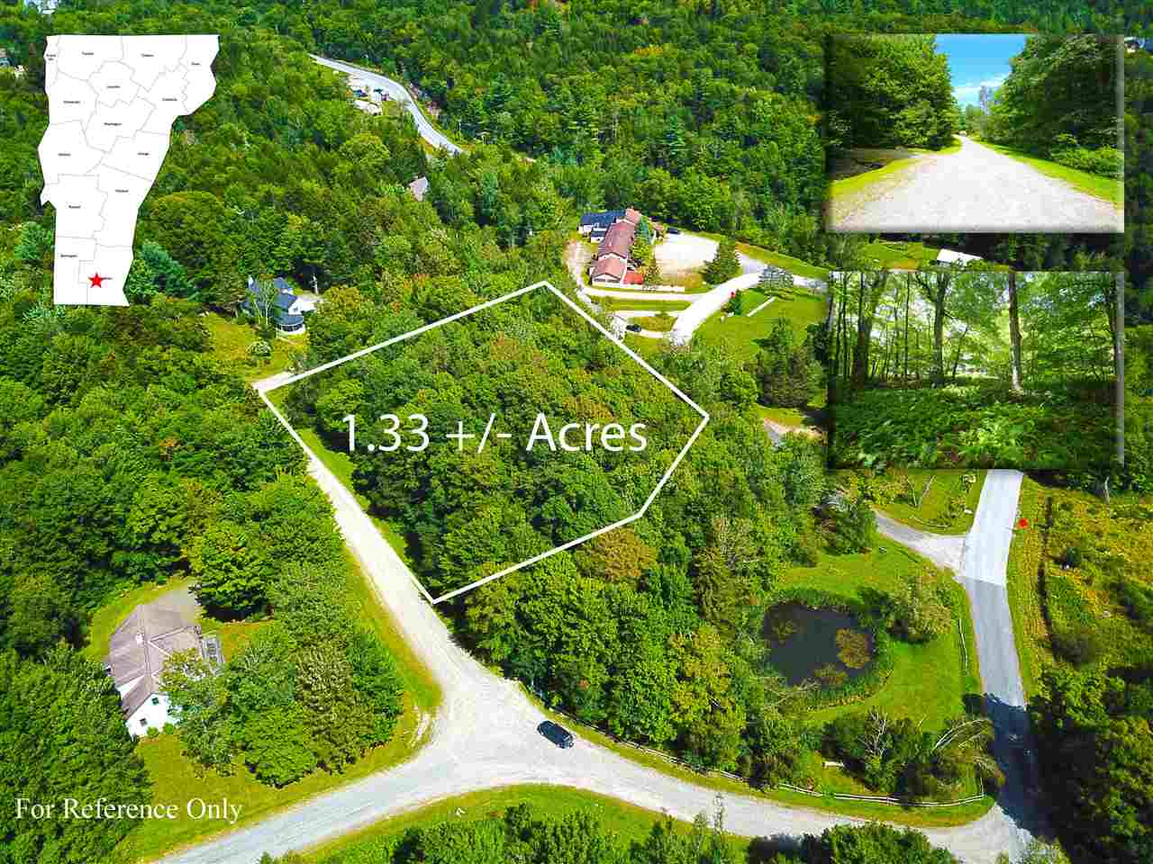 Quaint 1.33+/- acre wooded building lot on a...