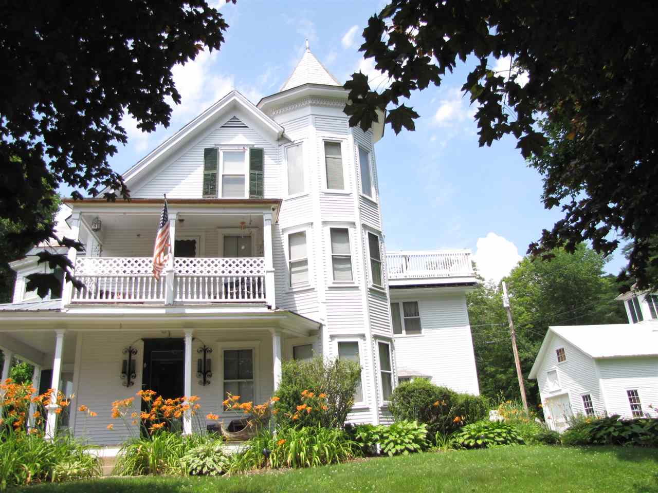 This charming Victorian is across the street from...