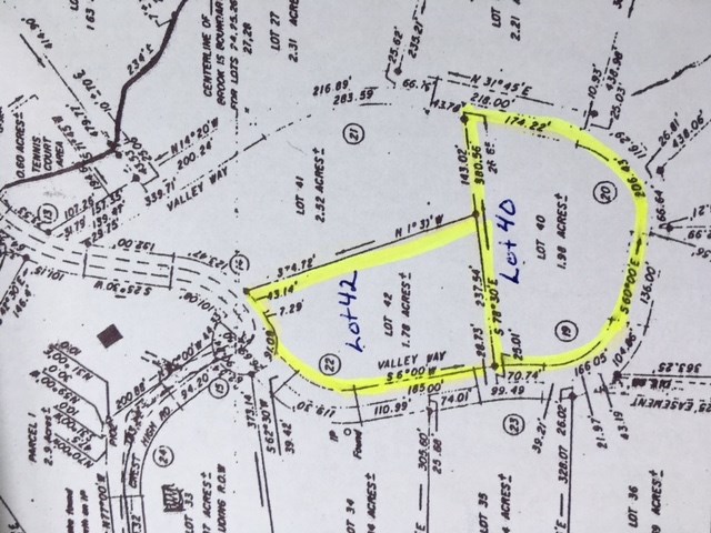 Dalewood lot 40 and Lot 42 each asking $29,500....