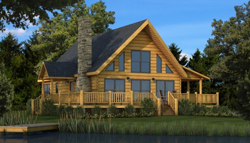 Rockbridge Model via Southland Log Homes in High...