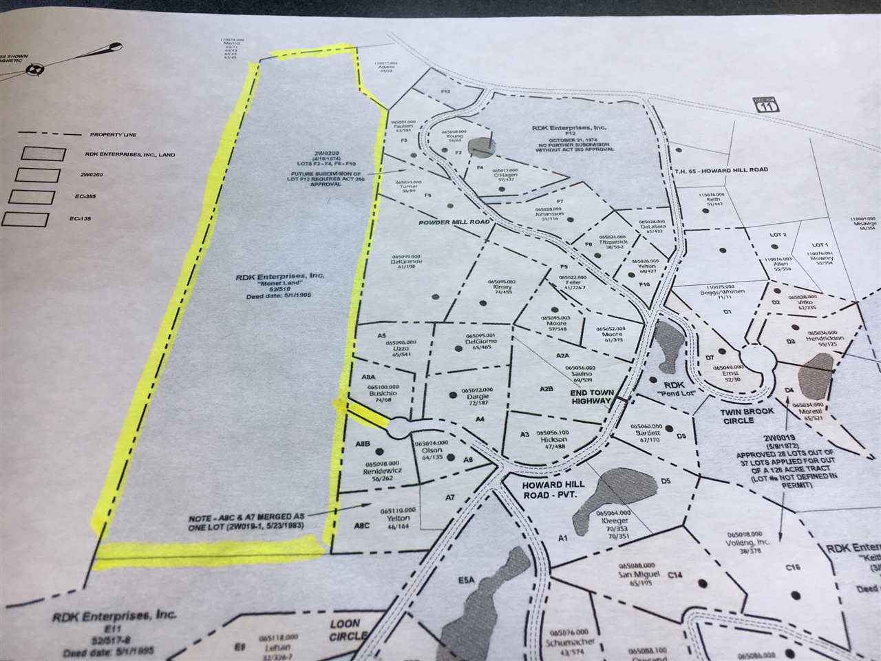 The Monet land is an attractive wooded tract...
