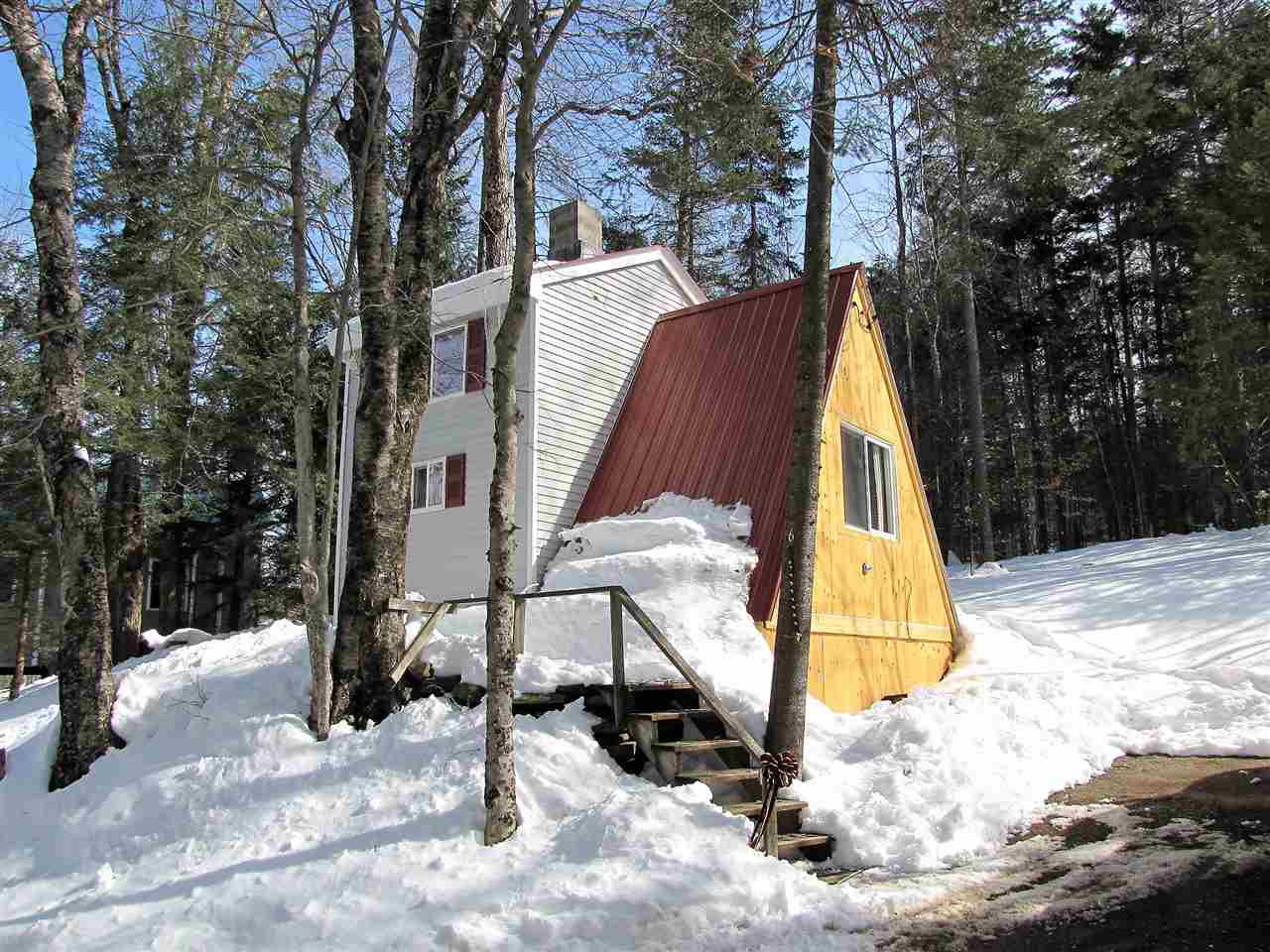 This sweet and cozy A-frame is close to Sitzmark,...