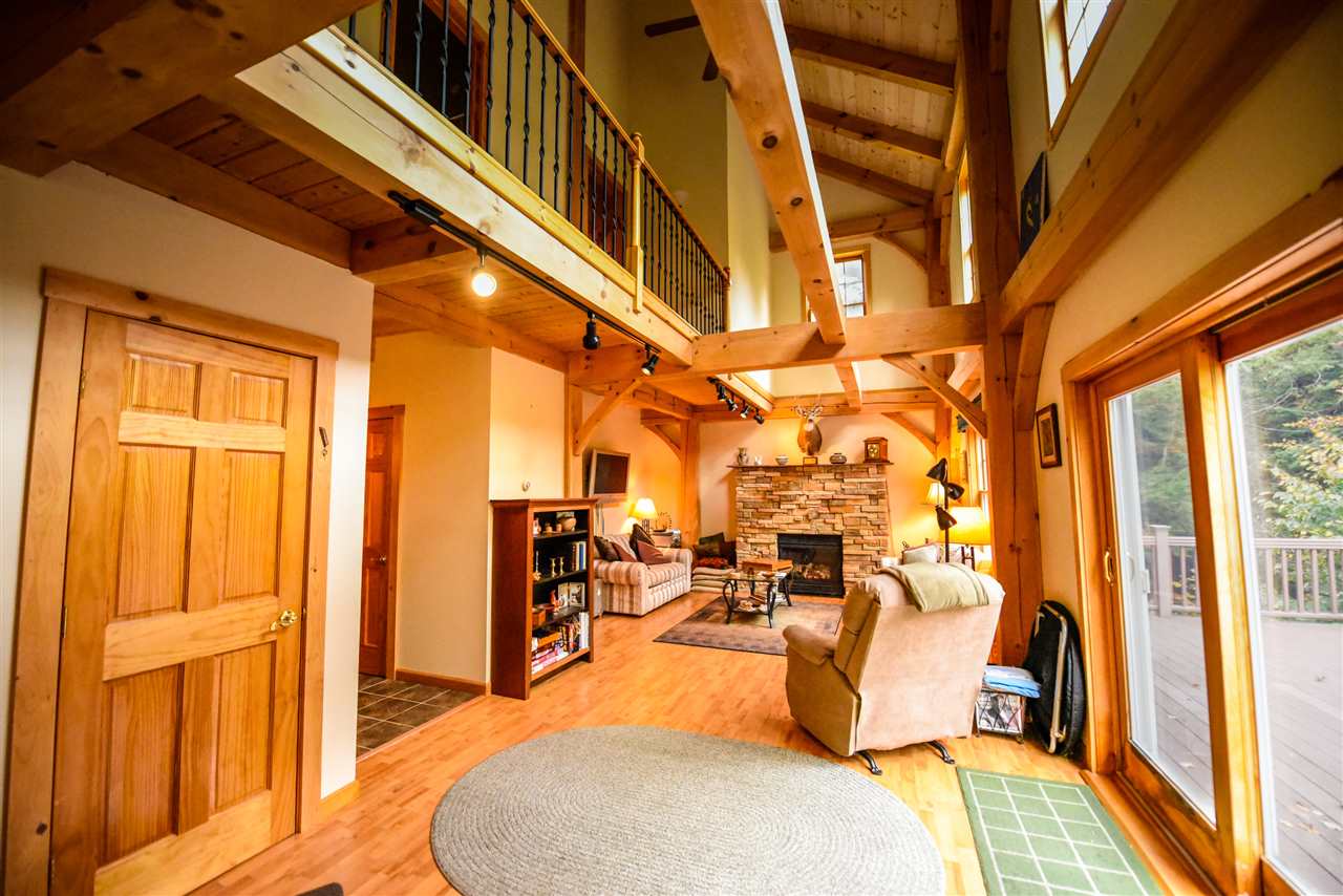 Gorgeous post and beam home nestled on a private...