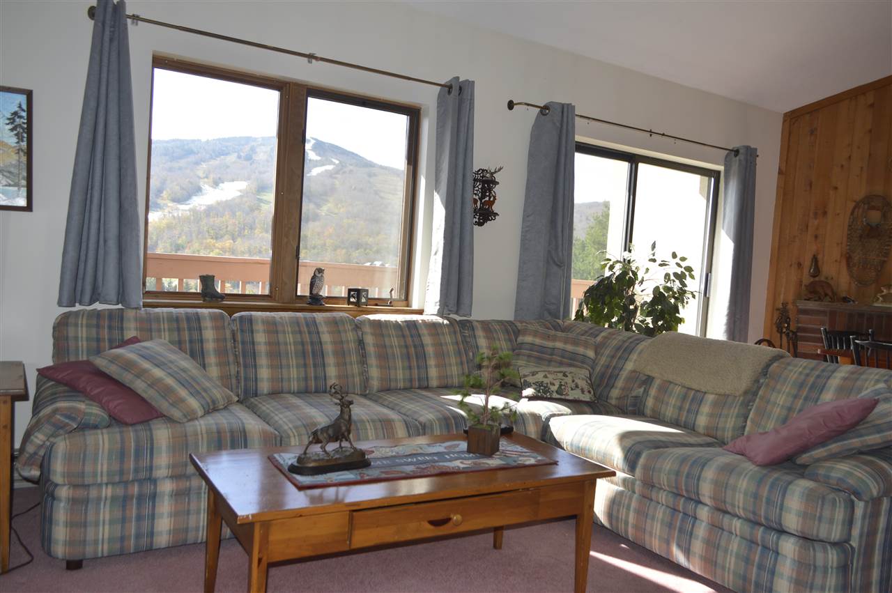 Beautiful views of Mount Snow from this top floor...