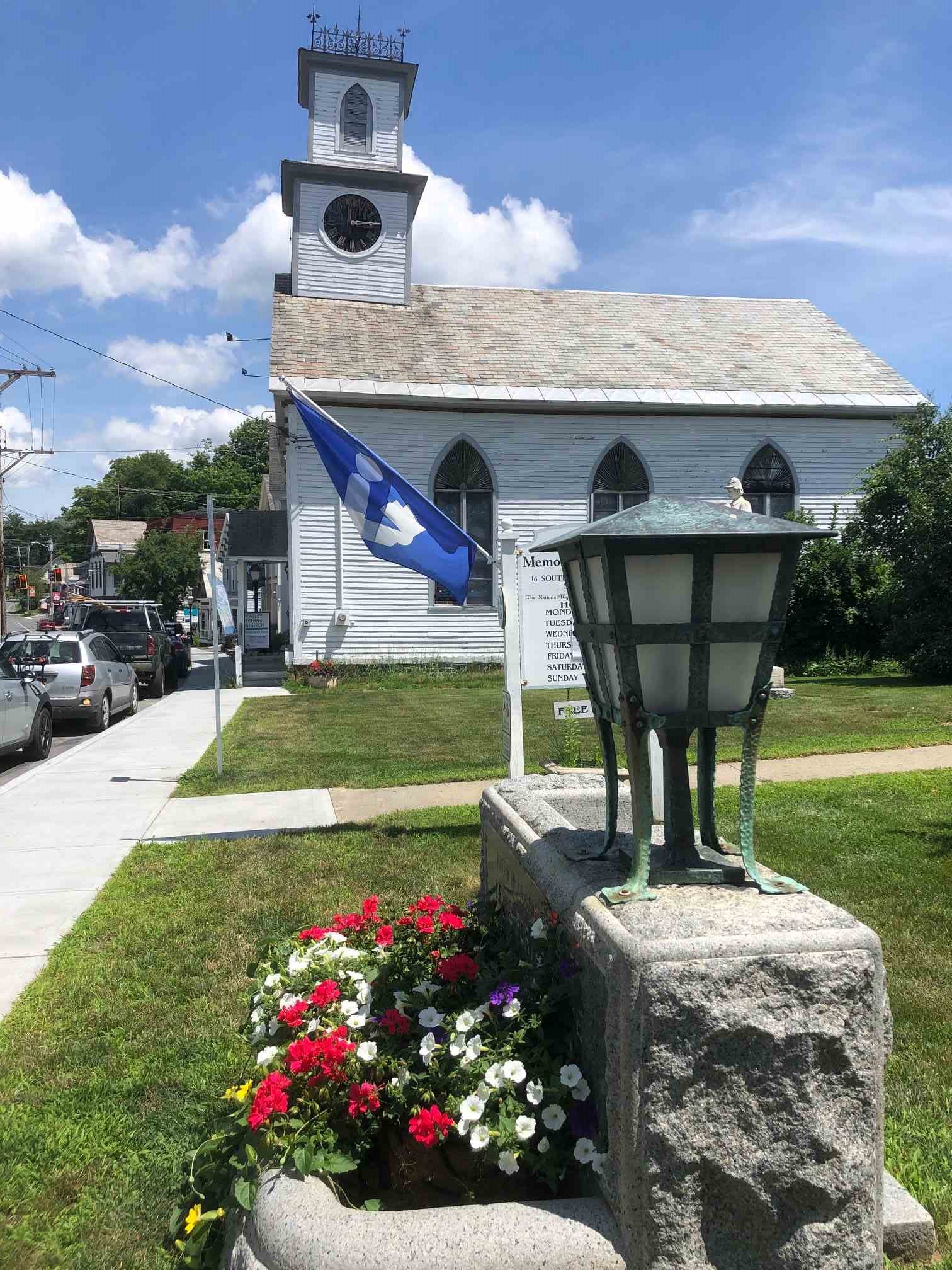 This New England Universalist Church building was...