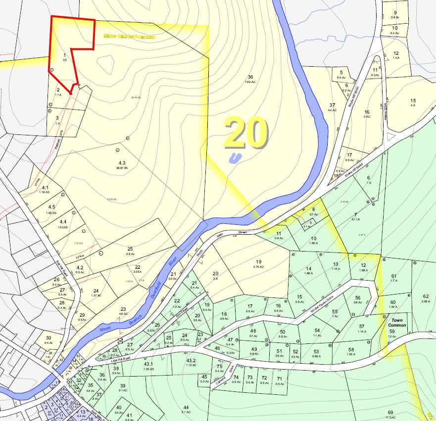 Charming wooded building lot at the end of a...