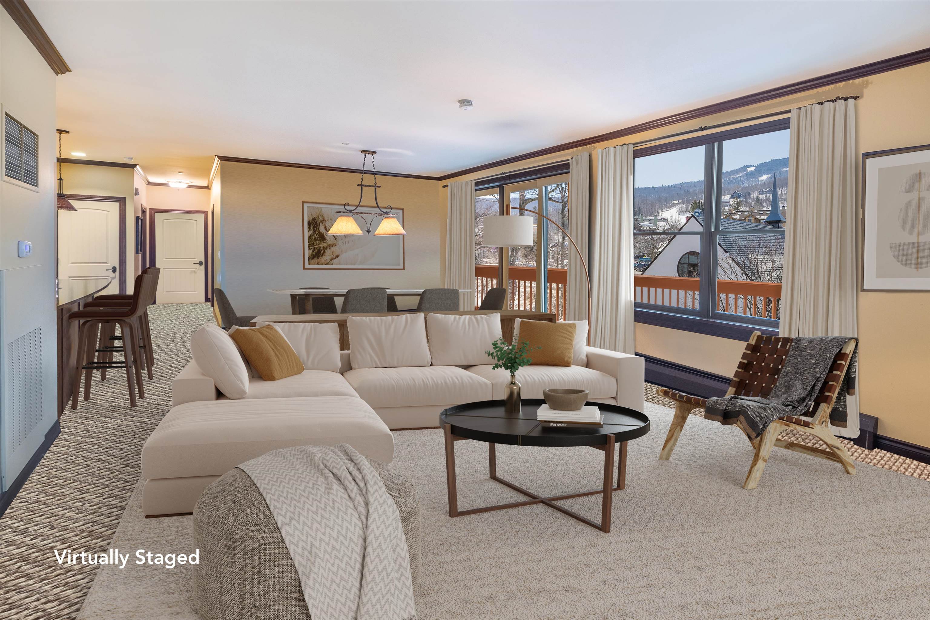 With stunning direct views of the trails, this...