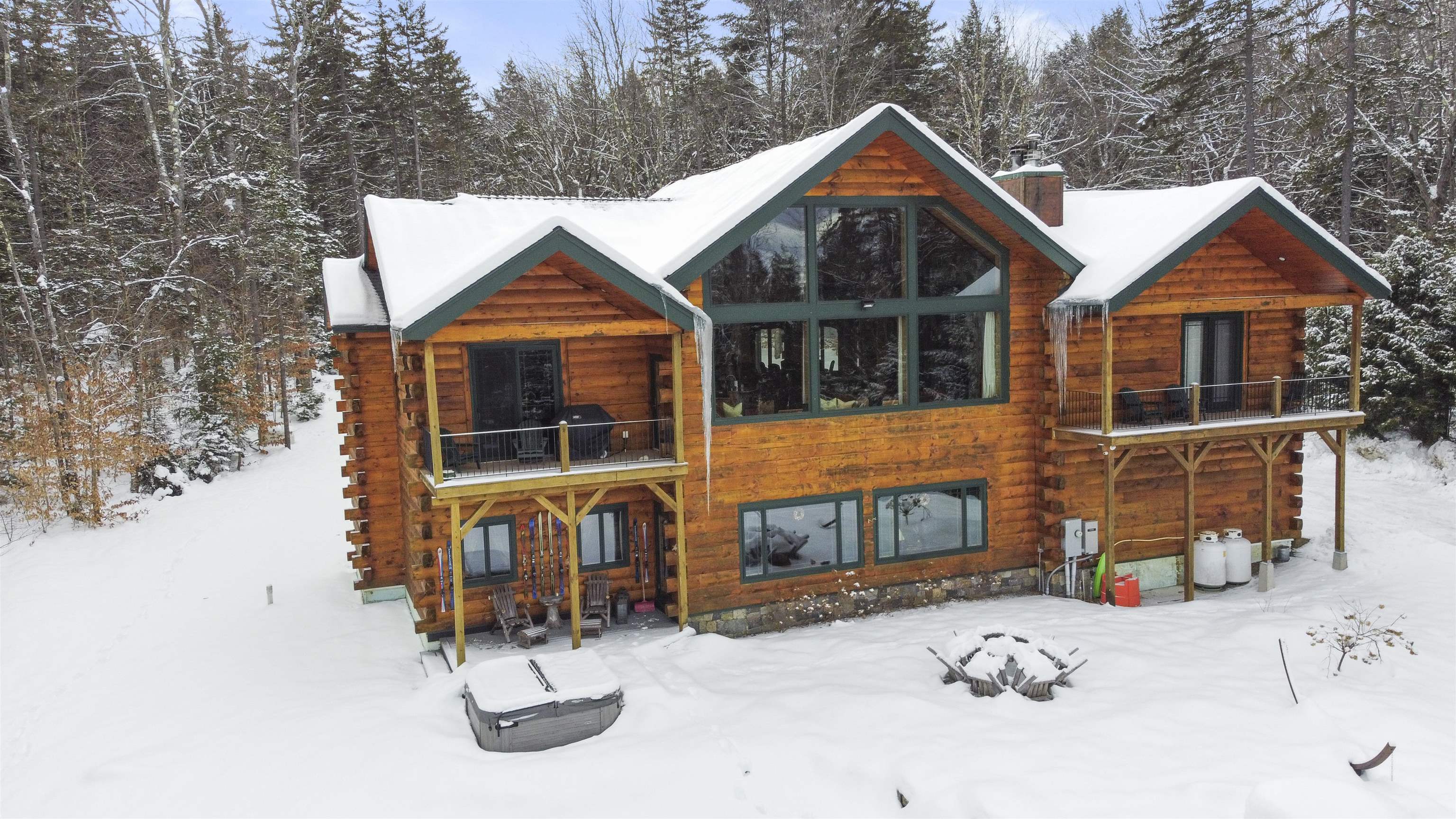 This custom lodge like home offers the most...