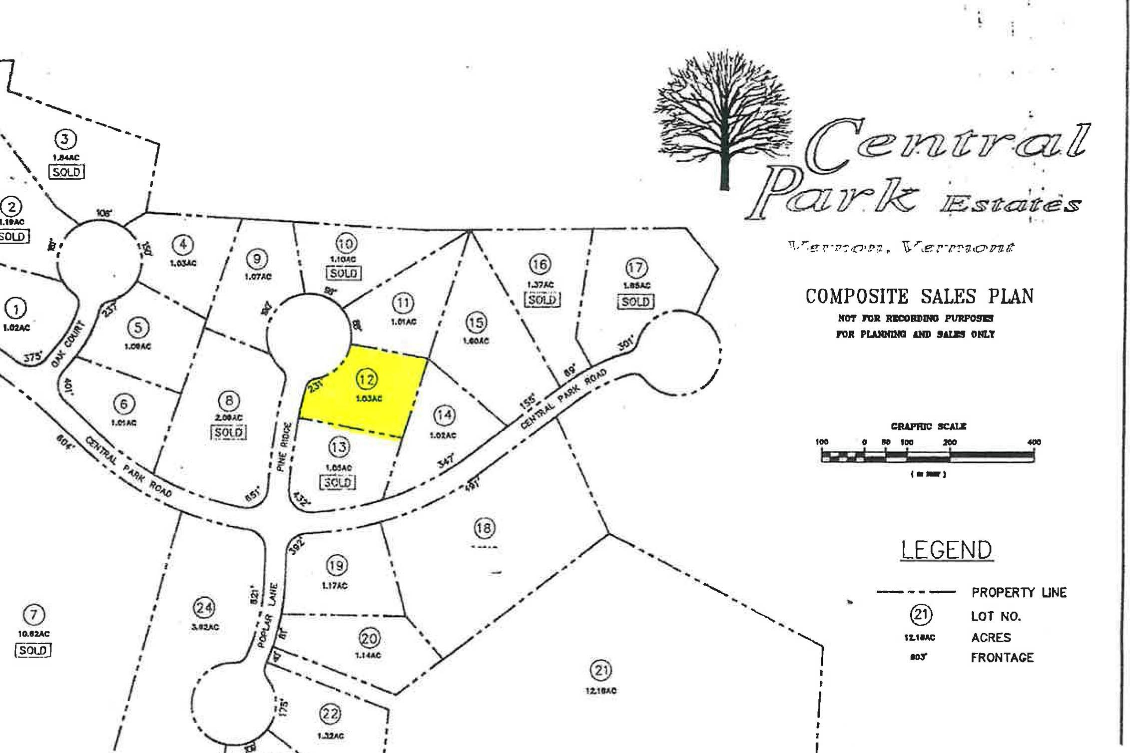 1.03 acre building lot in a quiet rural setting...
