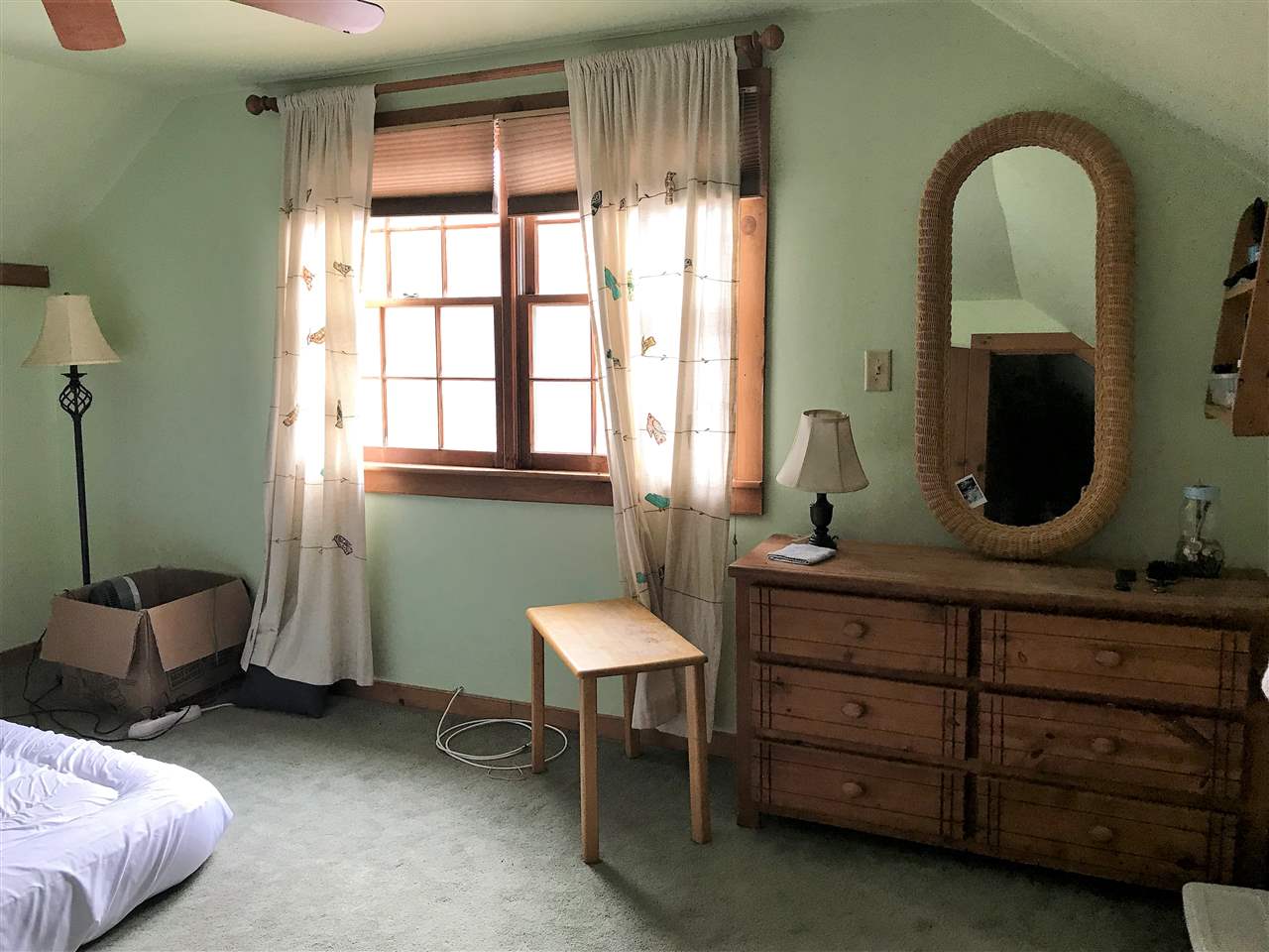 Second floor bedroom over looks back field 12990880