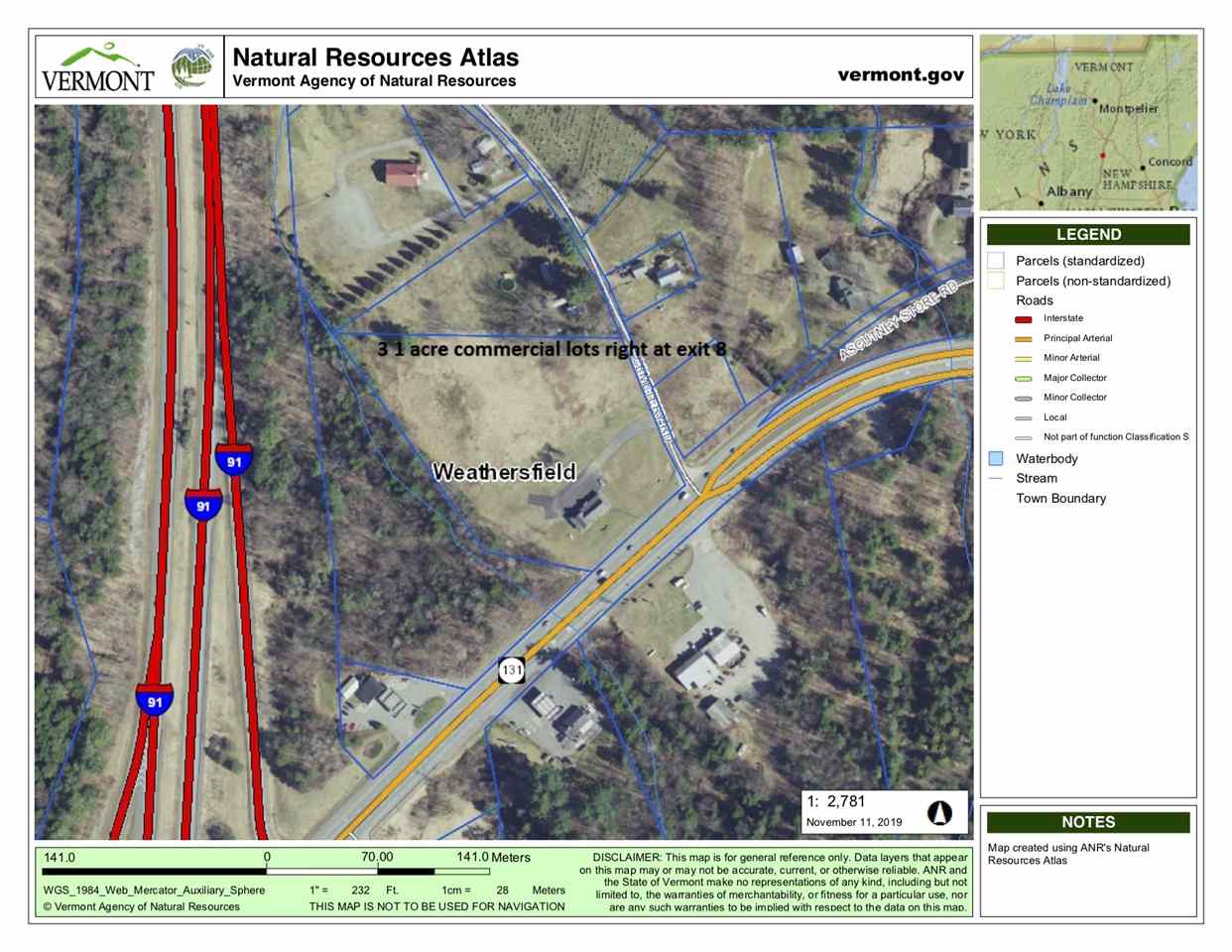 WEATHERSFIELD VT Land / Acres for sale