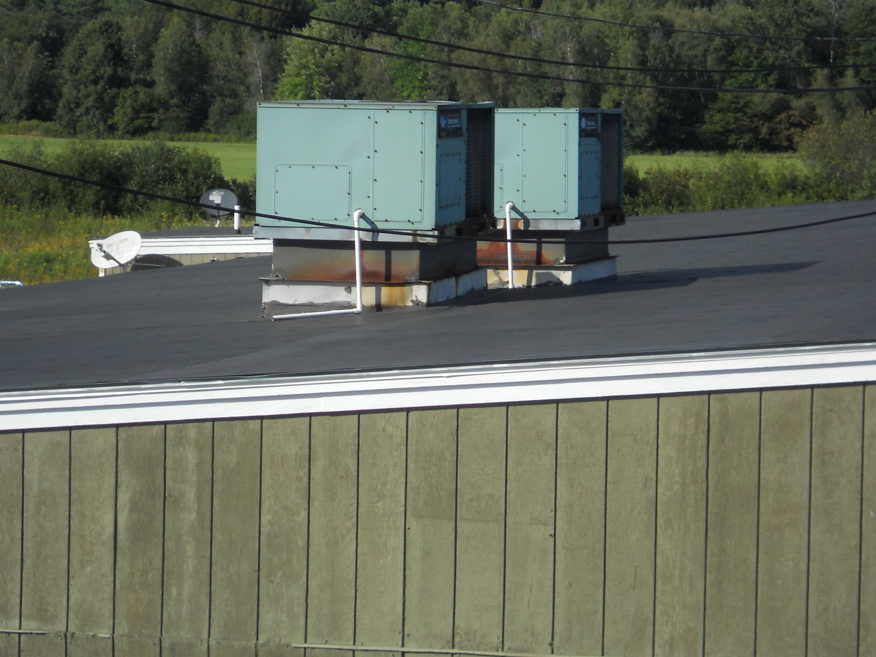 Rubber Roof and A.C. Units