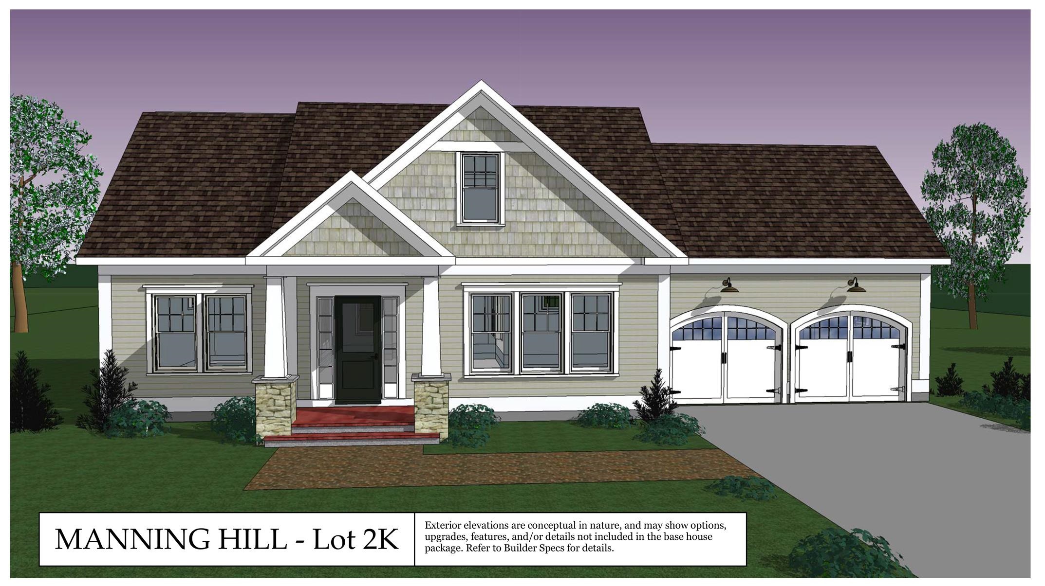 Front elevation of the 2K plan