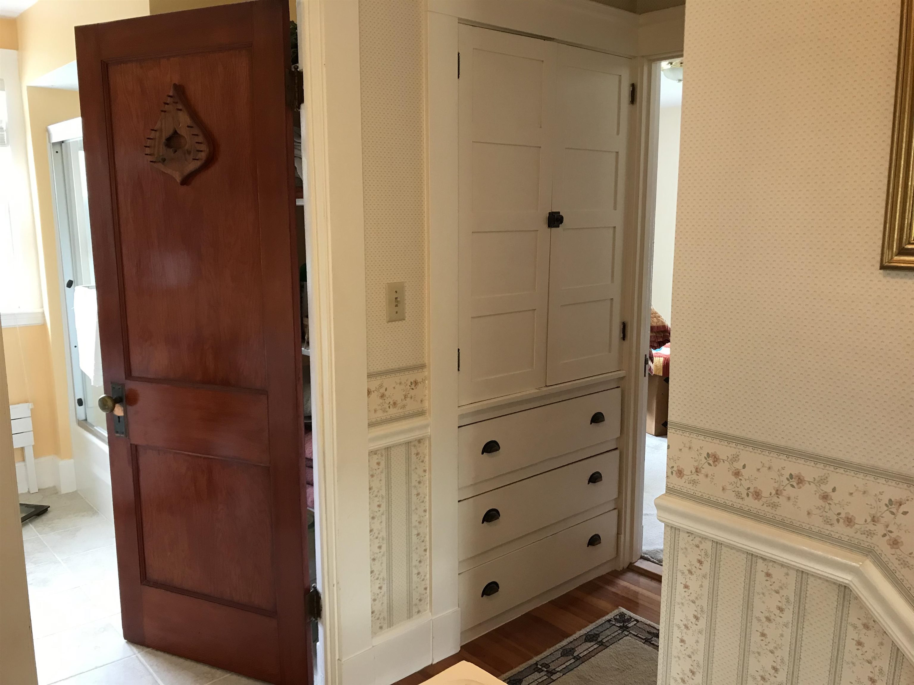 Beautiful Antique Doors and Hall Storage