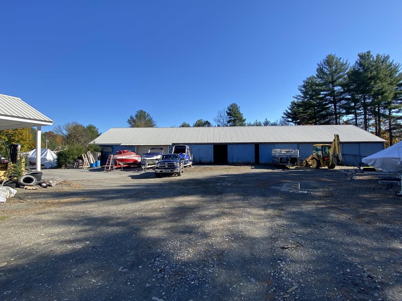 Front View Of The Garage and Storage