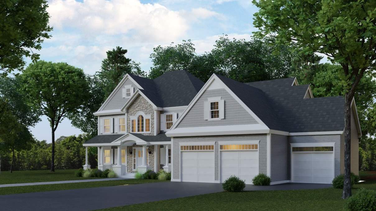 Newly available new construction contemporary style home to be built at Highclere Estates in Windham. This 5 bedroom home boasts 3,750sf, a spacious first floor master bedroom with full bath and walk in closet, open floor plan on first floor with a front to back eat in kitchen and family room with a mud room, office and pantry. On the second floor there is an additional second floor master bedroom suite with a large office/closet space and second floor laundry and three additional bedrooms. This home doesn't have to stop there, with another 2,500sf of potential space in the walk-out basement that can be finished as well. Builder offers well-appointed upgrade selections to choose from or the opportunity to further customize this floor plan and add your personal design selections. Live conveniently near major highways and shopping, while nestled in a development that offers a serene rural setting on a private wooded lot surrounded by protected open space and walking trails.  This unique development and quality construction throughout will surely surpass your expectations. We look forward to building your dream home in this one of a kind development!
