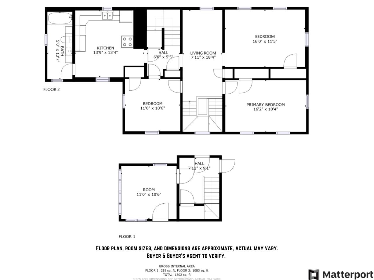 1st Floor Unit Floor Plan (Unit B)