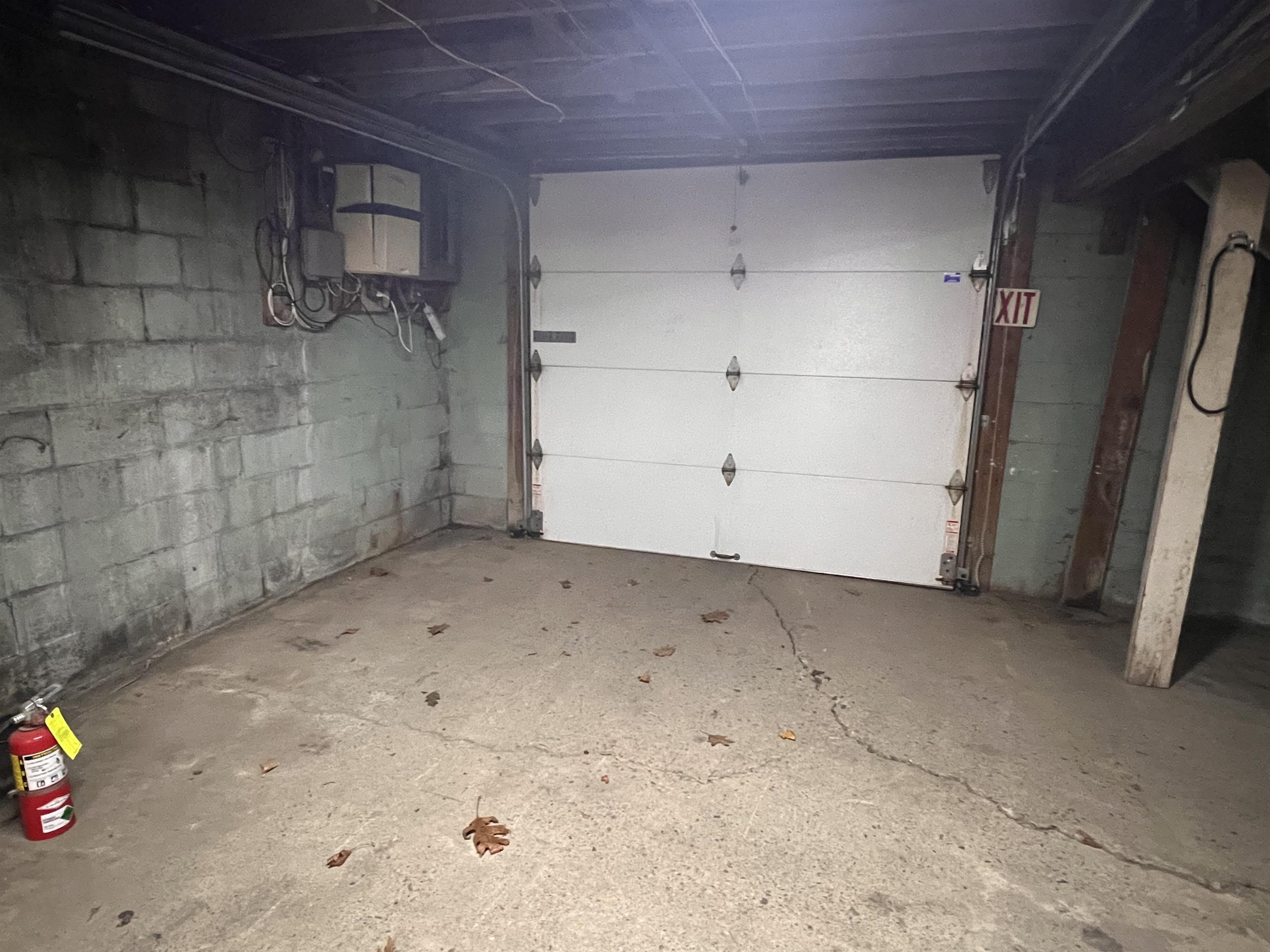 Drive-in basement off the lower parking lot