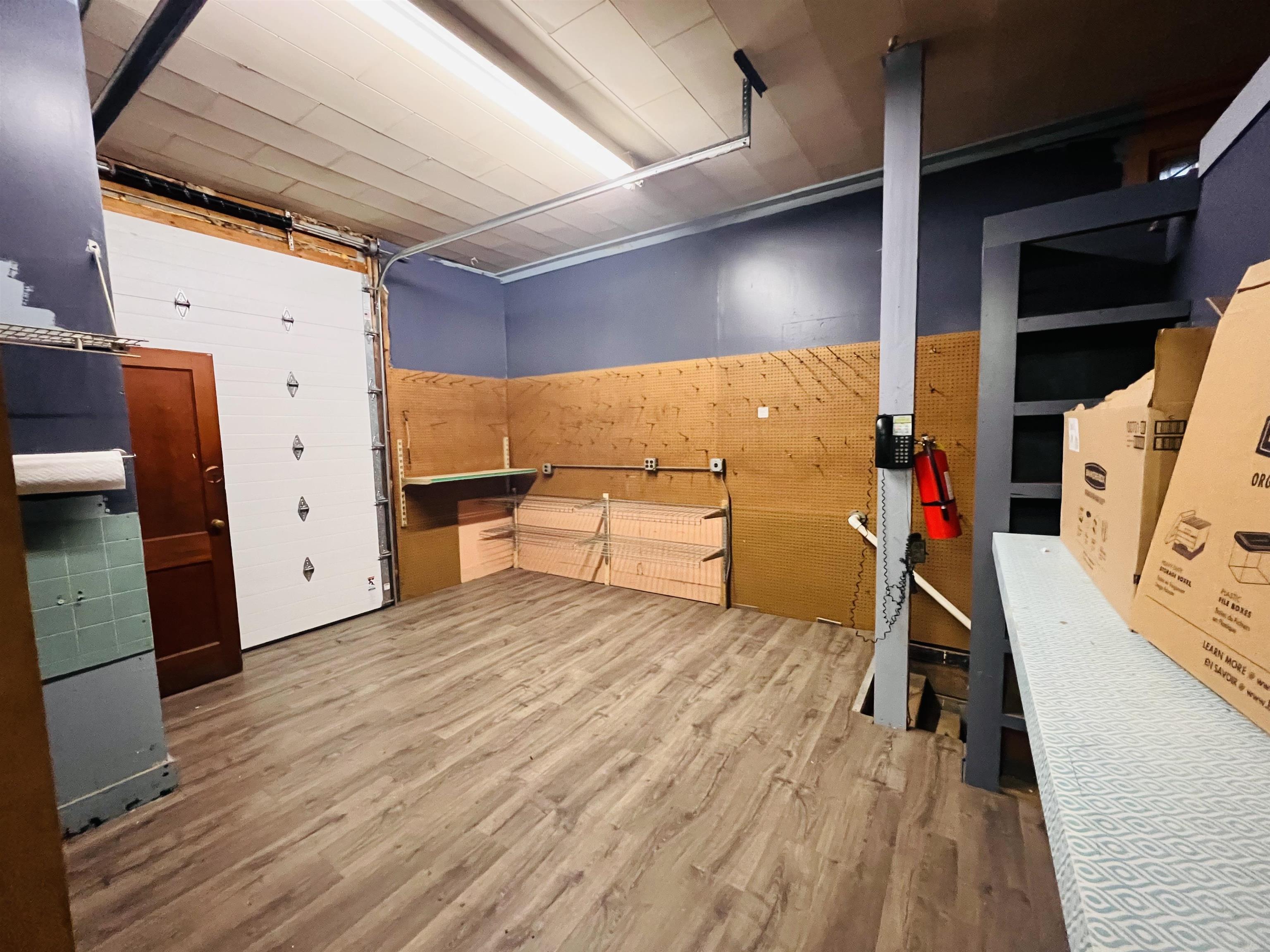 Storage room with loading dock