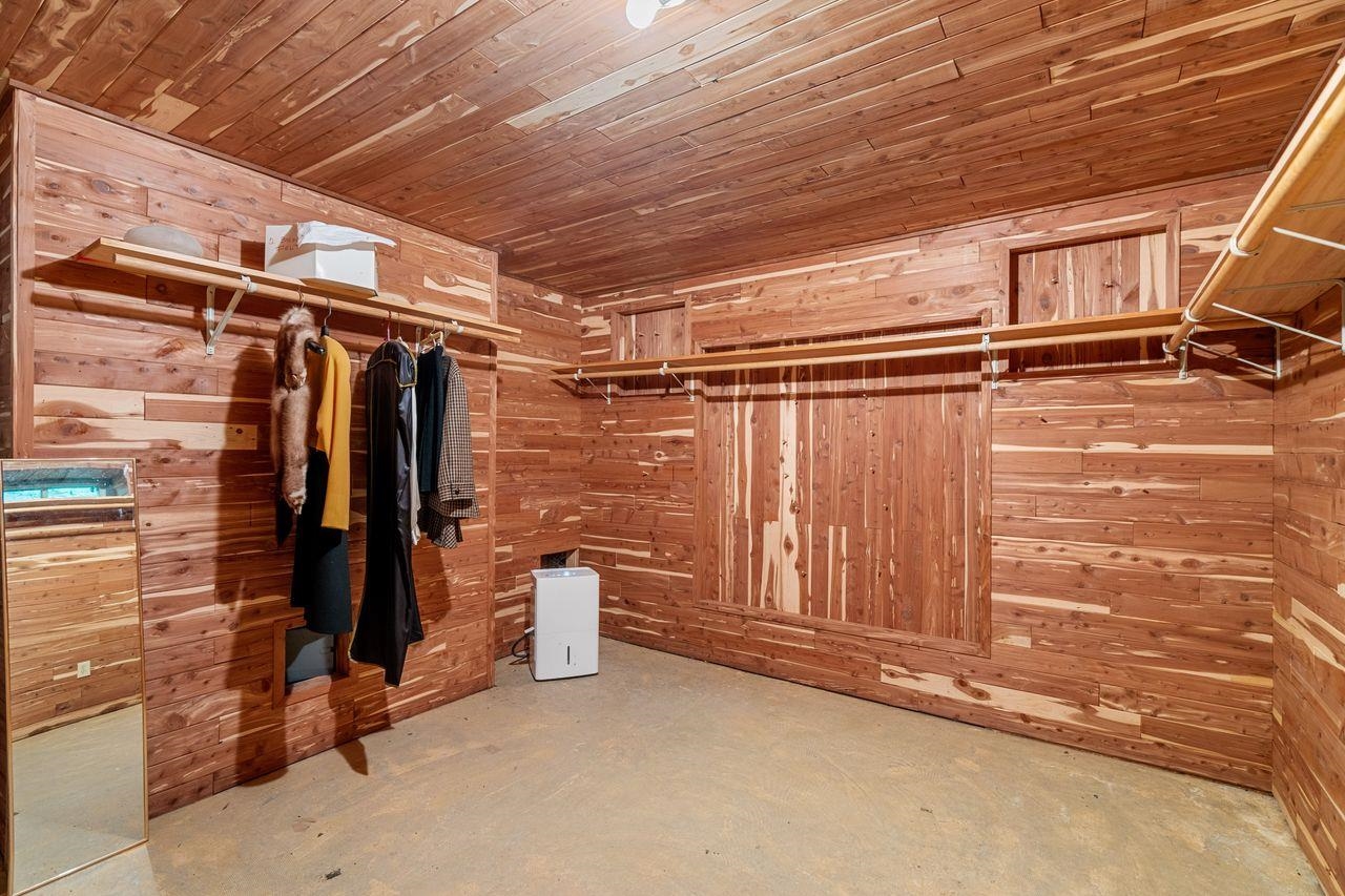 Lower level Cedar Closet