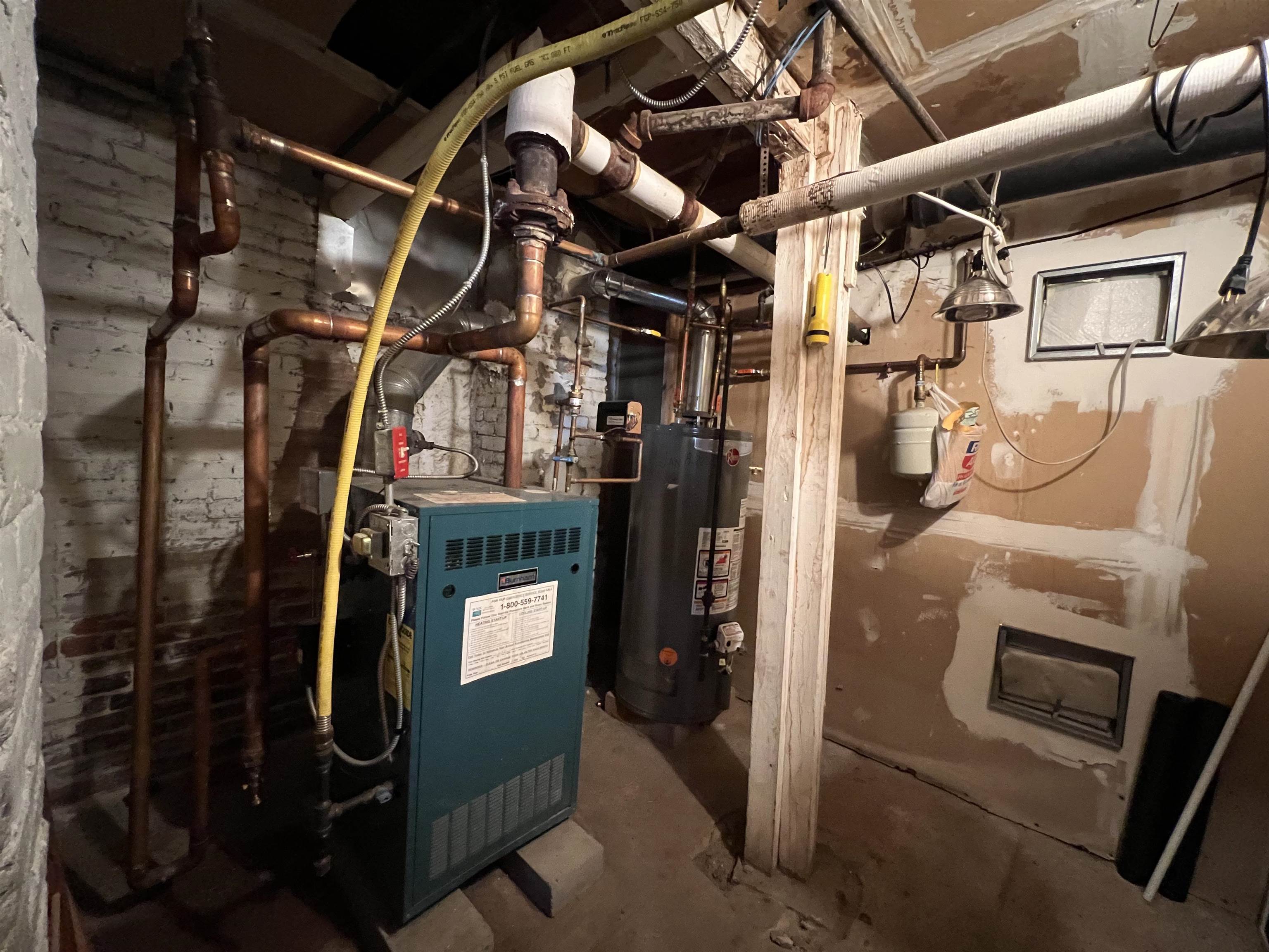 Furnace and Hot Water Heater that Services Entire Building