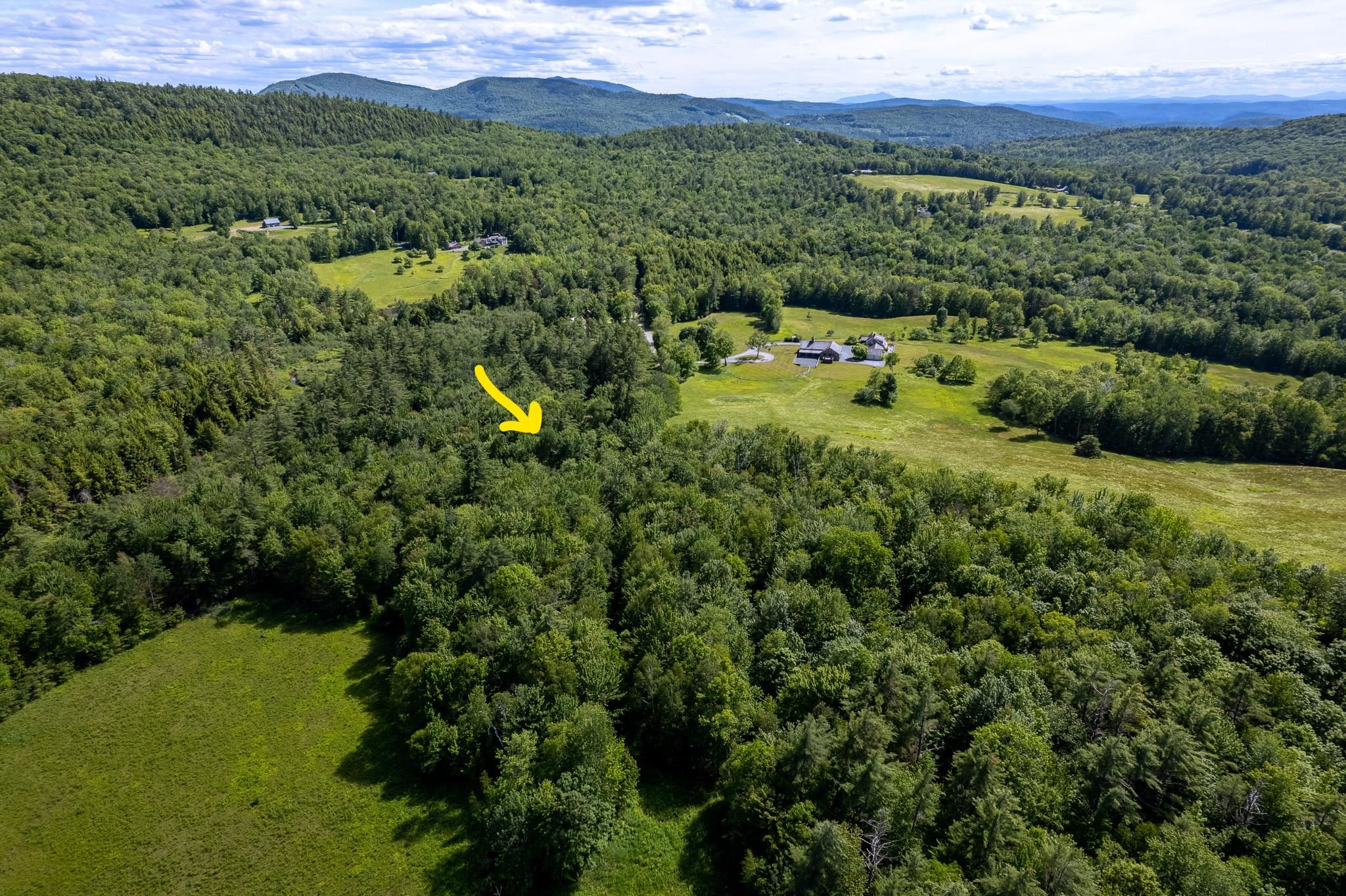 Showing house location in historic Hardscrabble area of Lyme, NH