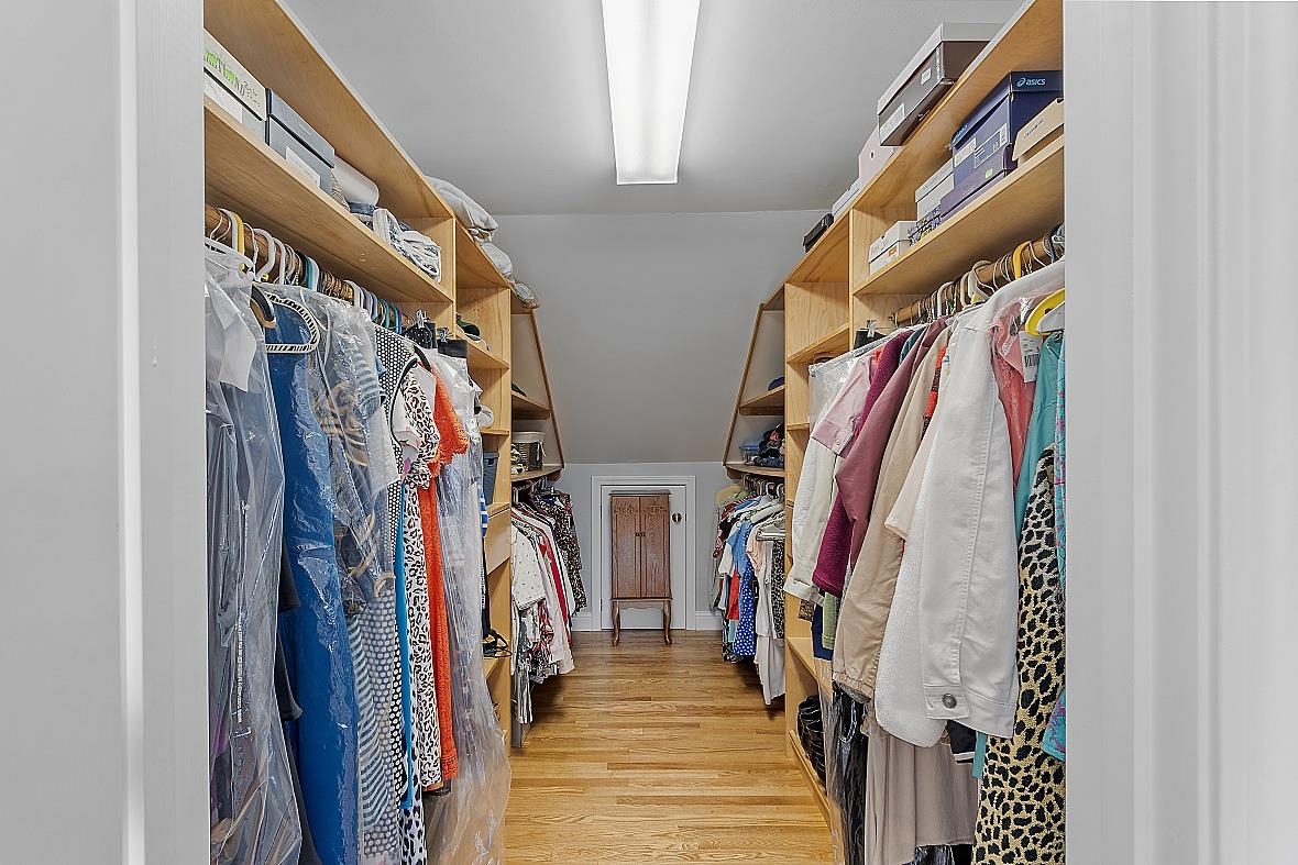 One of 2 walk in closets