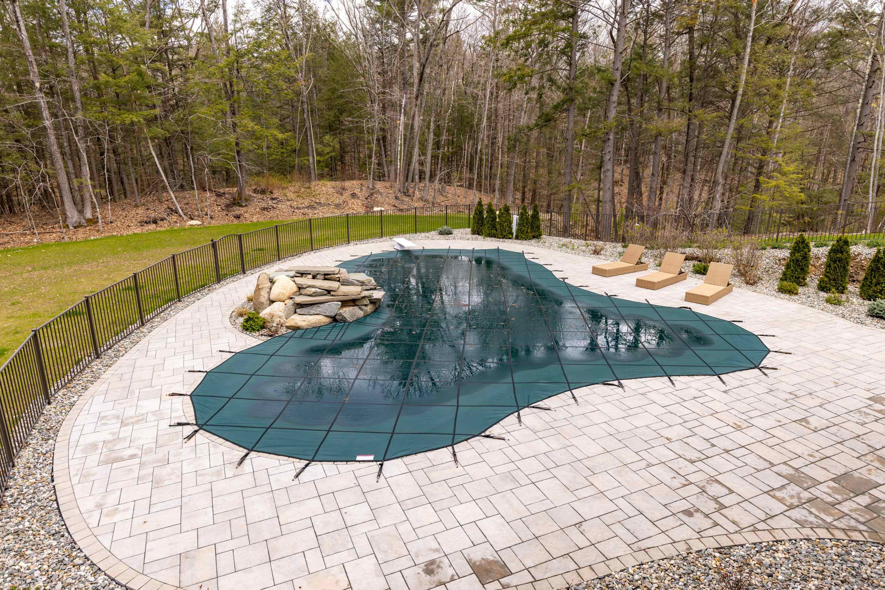 Heated Salt water pool with 2000 sq ft. patio
