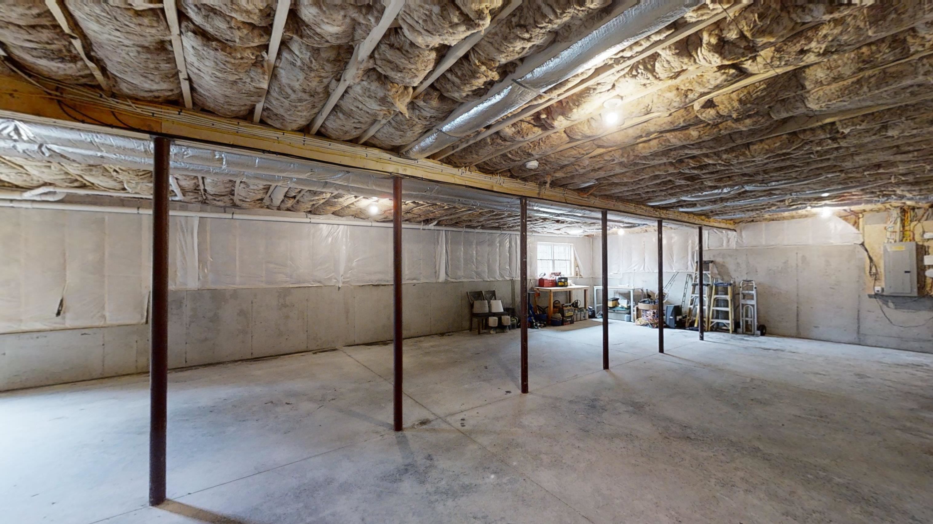 Enormous space with daylight windows, 10 ft ceiling, walk out basement.  Ideal for adding additional living space, In-law or assessory apartment, recreation area, teen get away or whatever you wish.