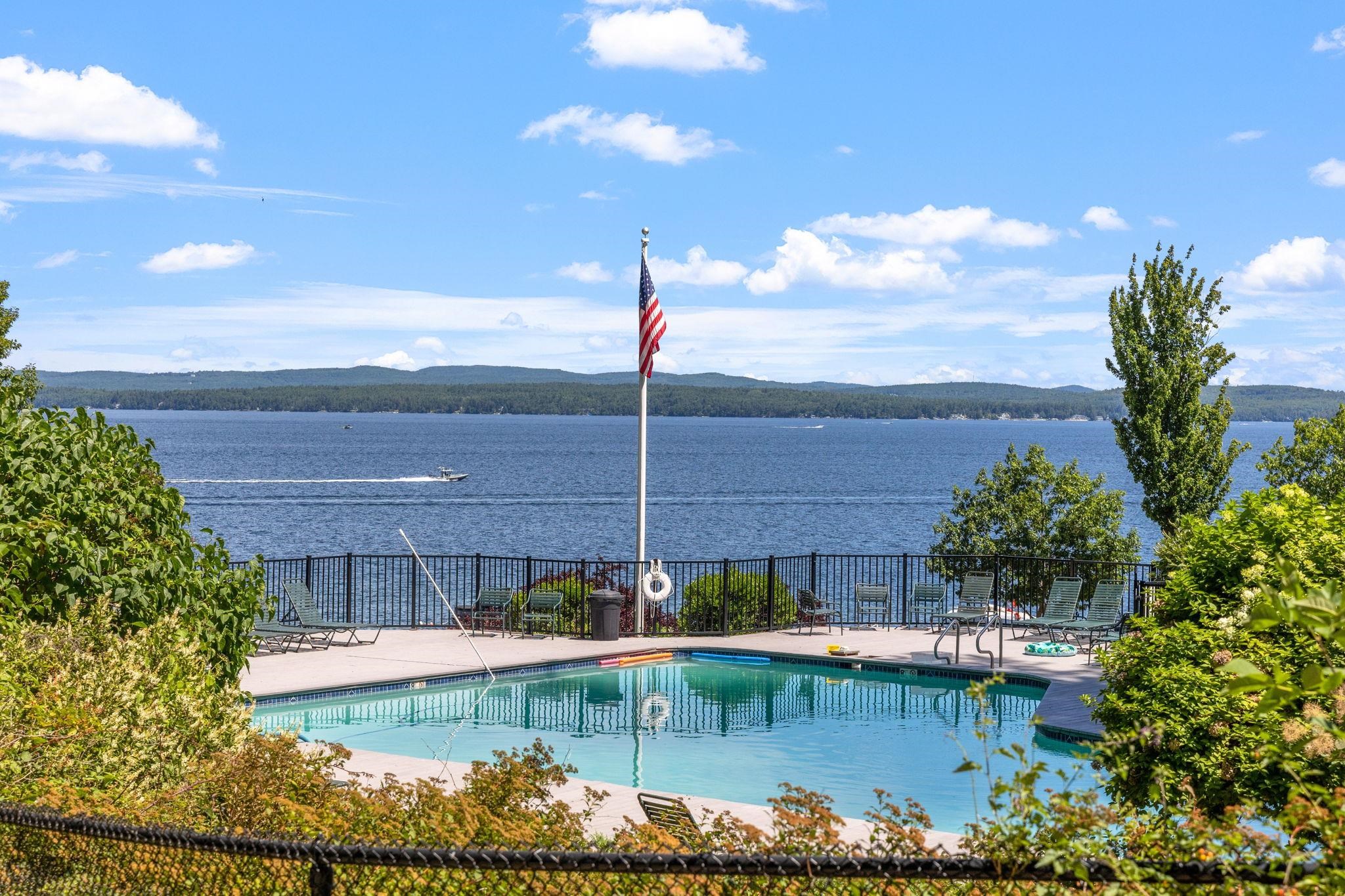 Lake view pool