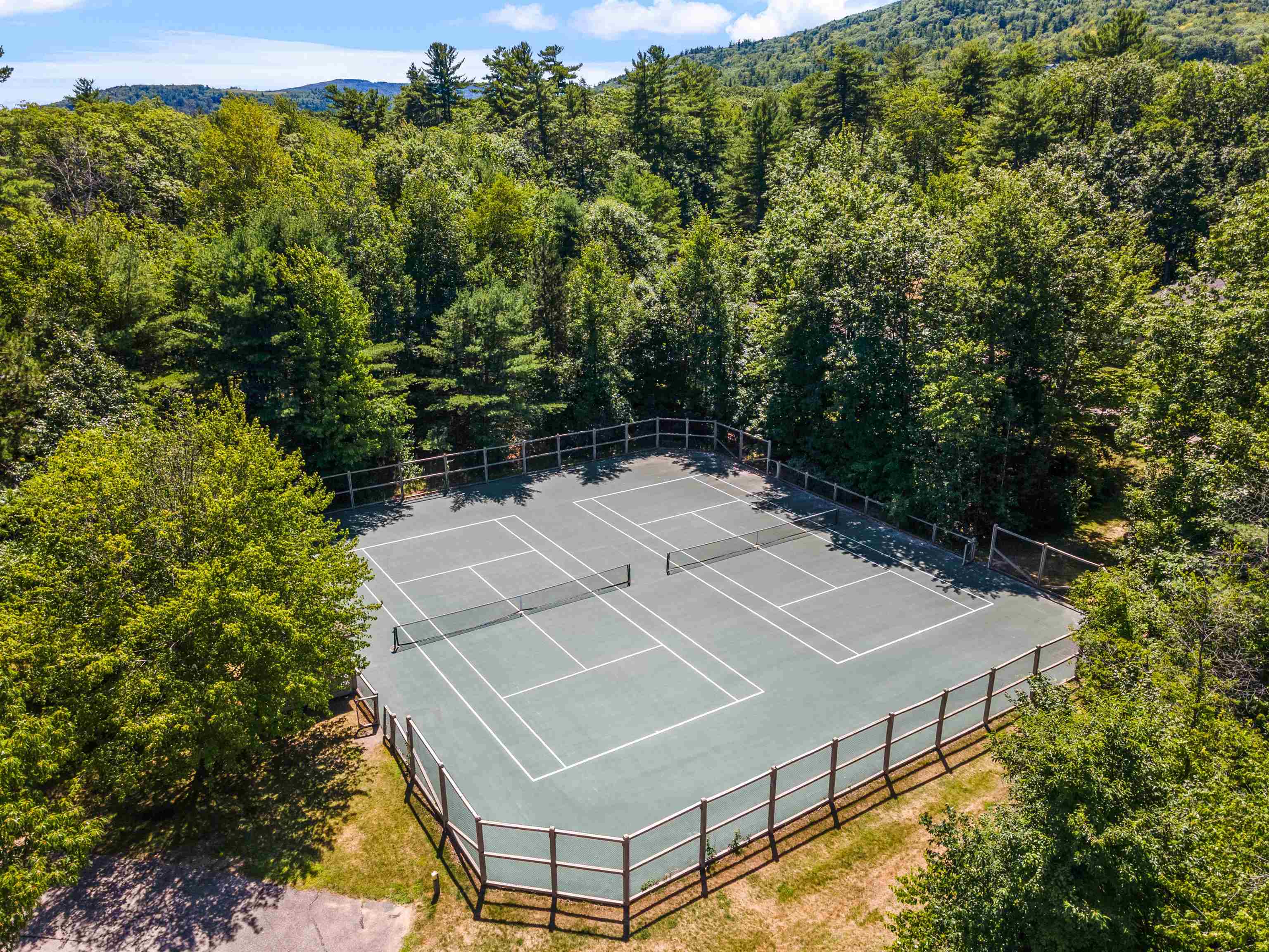 Tennis courts and basketball courts