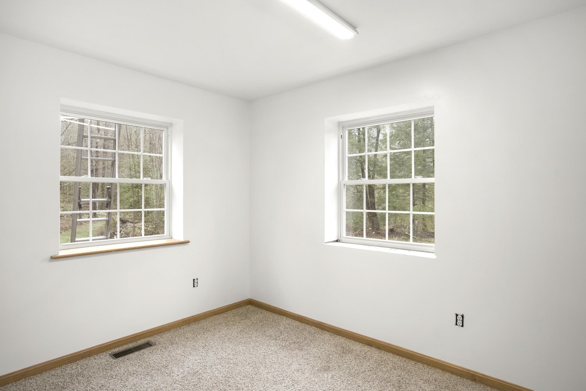 One of four upstairs bedrooms