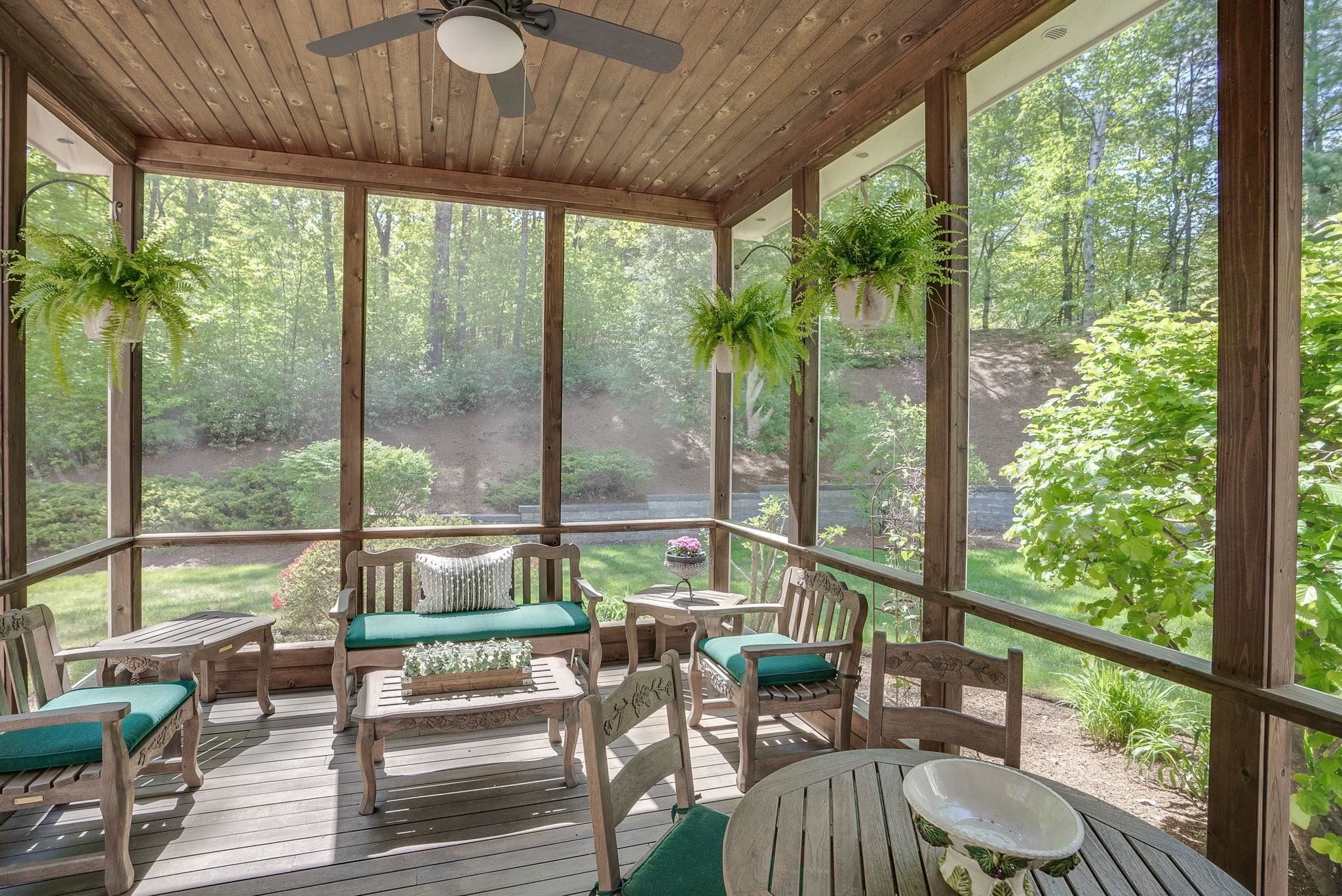 Enjoy the Sounds of Nature in the Screen Porch