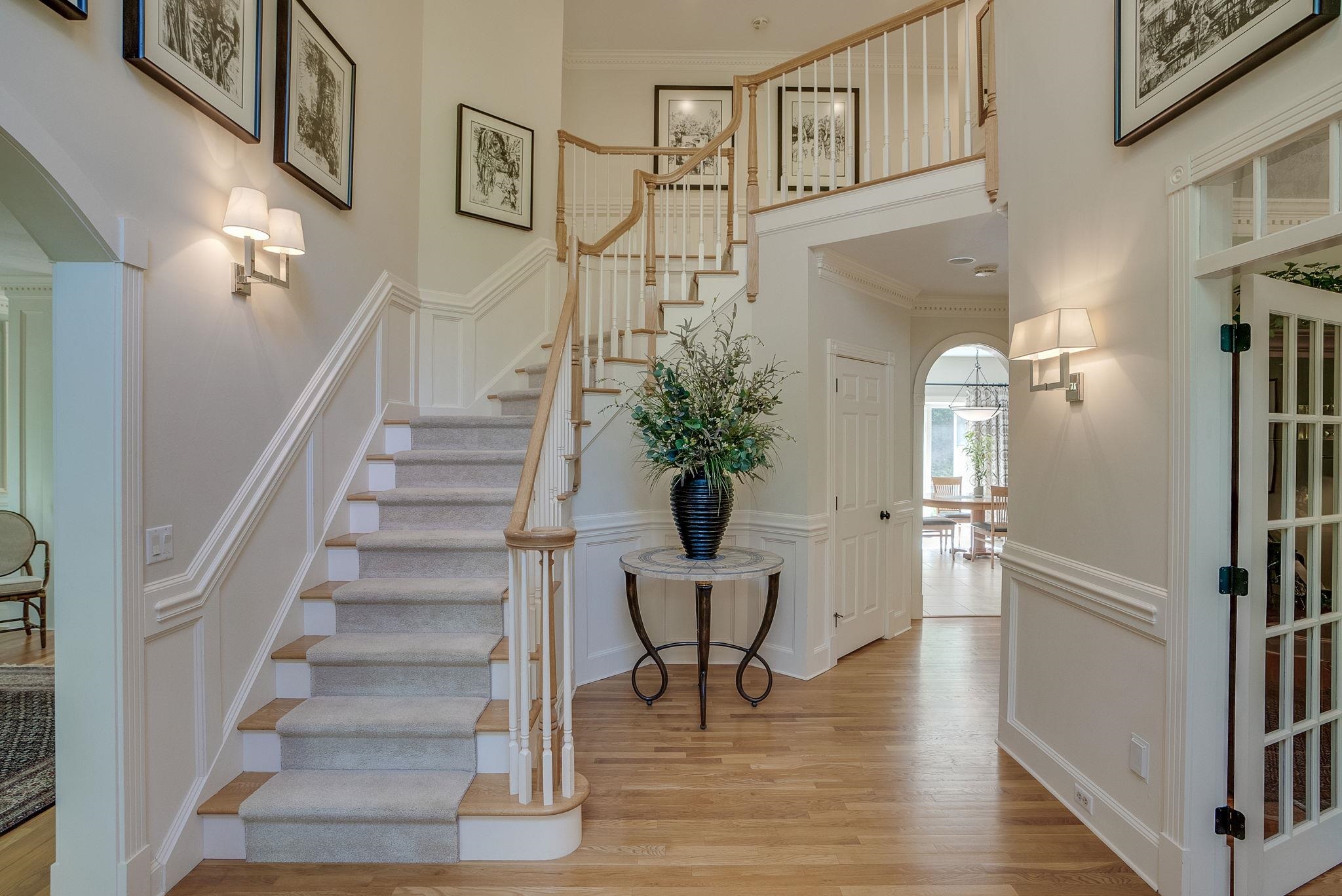 2-Story Foyer with Winding Staircase