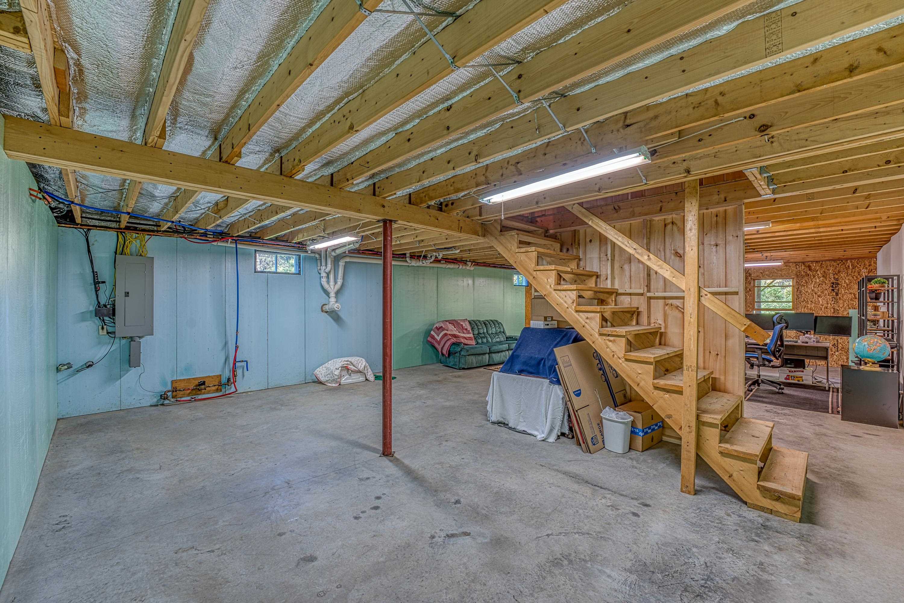 Spacious Unfinished Basement
