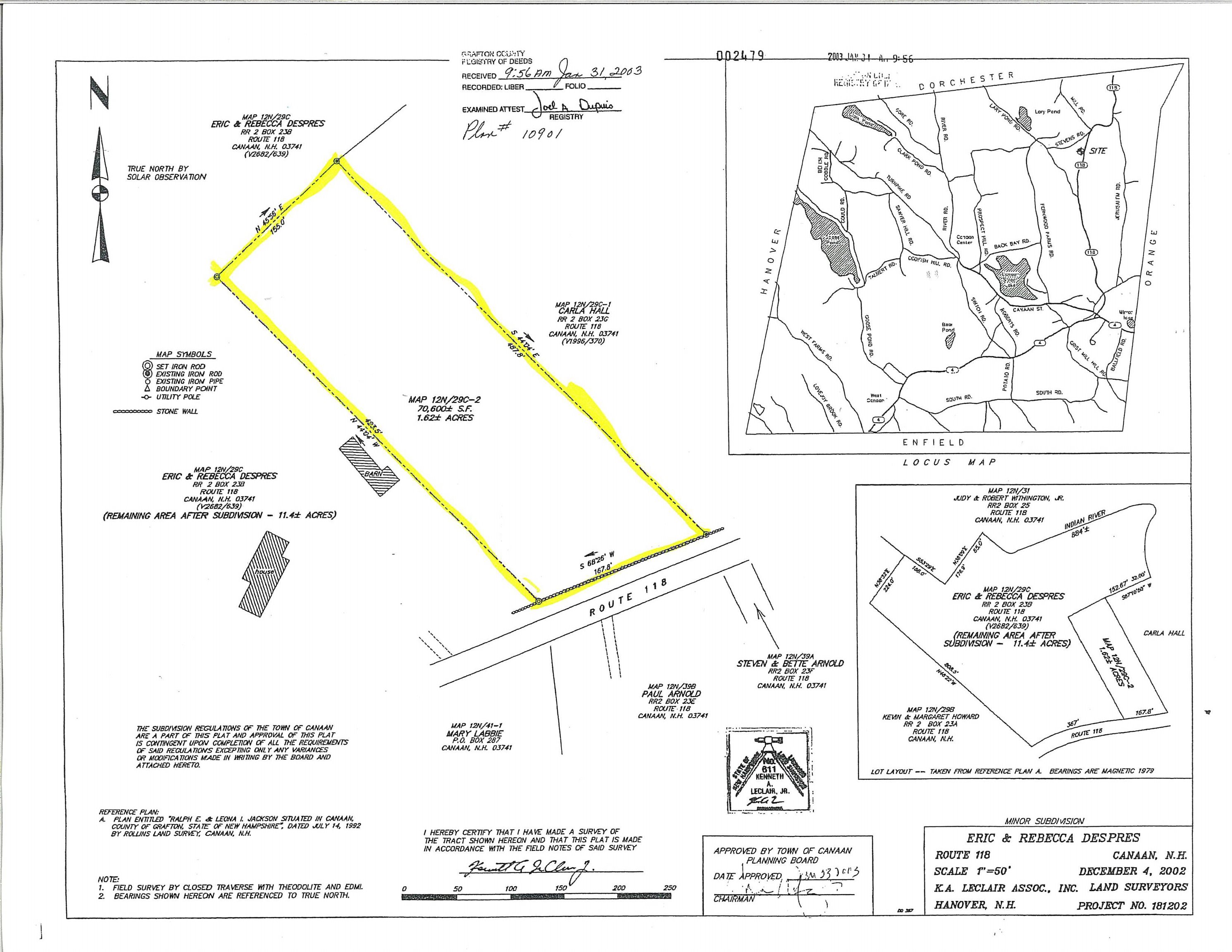 CANAAN NH LAND  for sale $$38,500 | 1.62 Acres  | Price Per Acre $0  | Total Lots 8