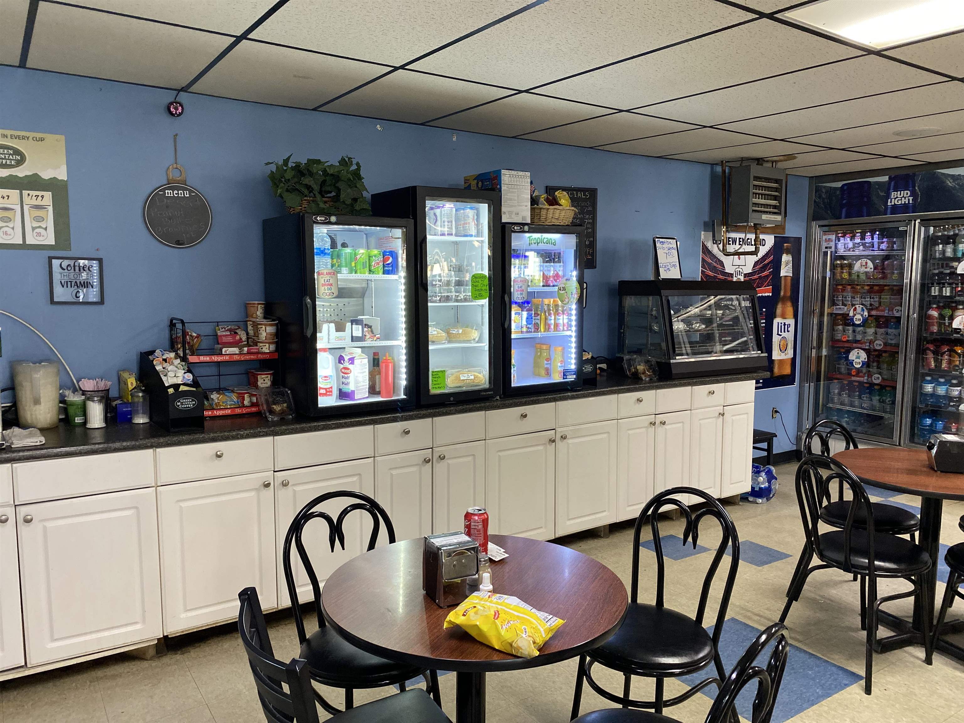 Coffee Bar and Seating Area