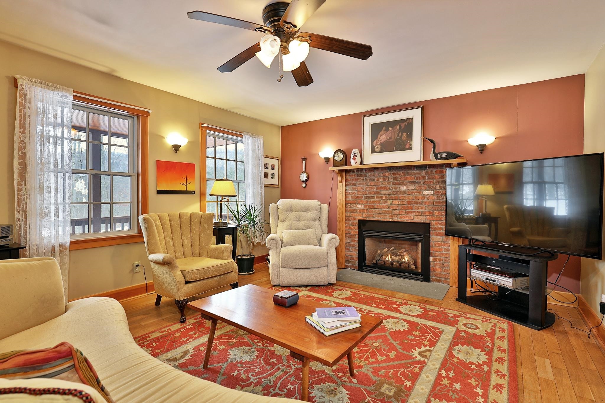 Living Room with Gas Fireplace