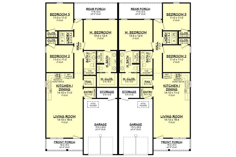 Proposed single story floor plan