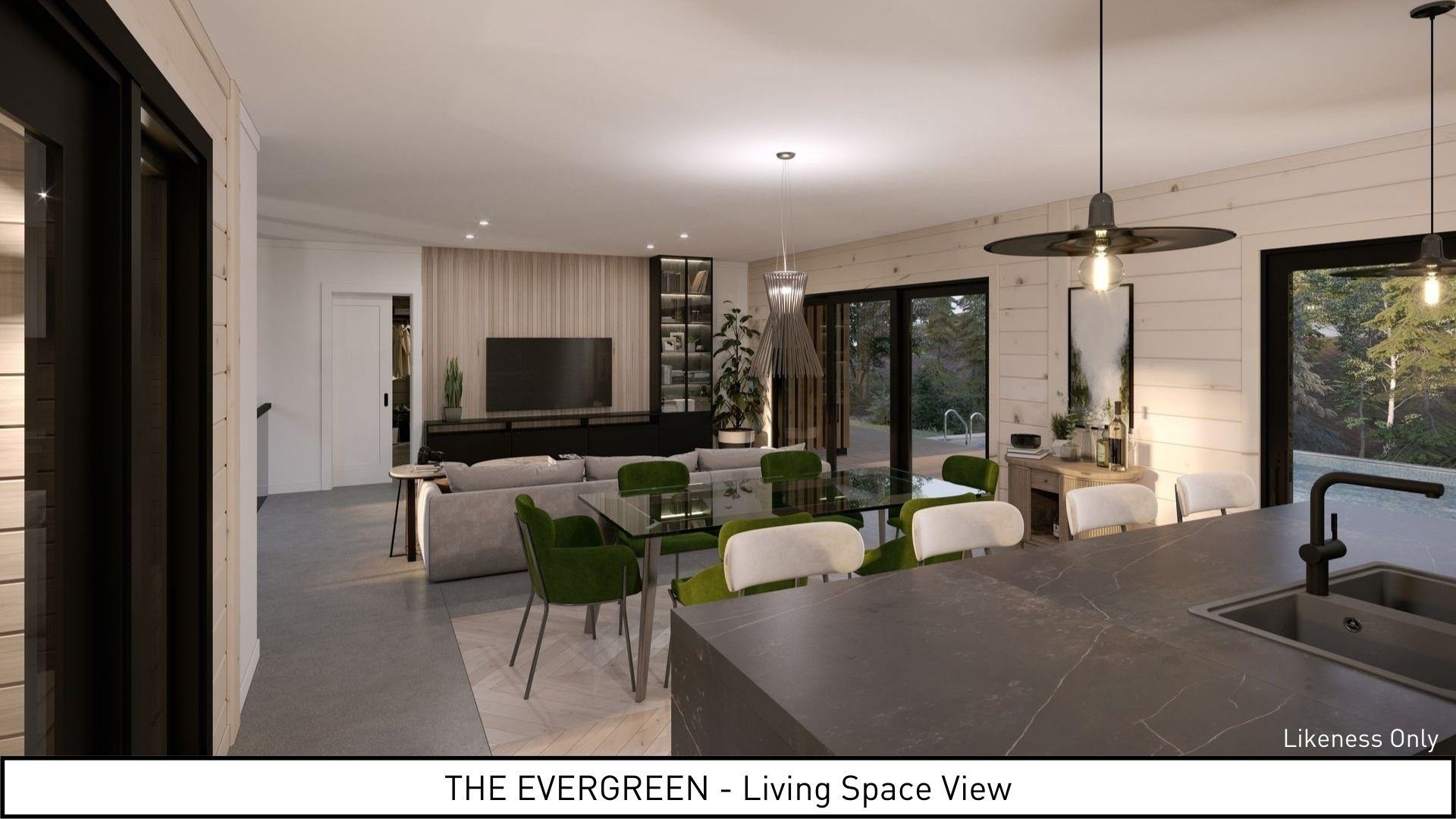 Evergreen Living Space View