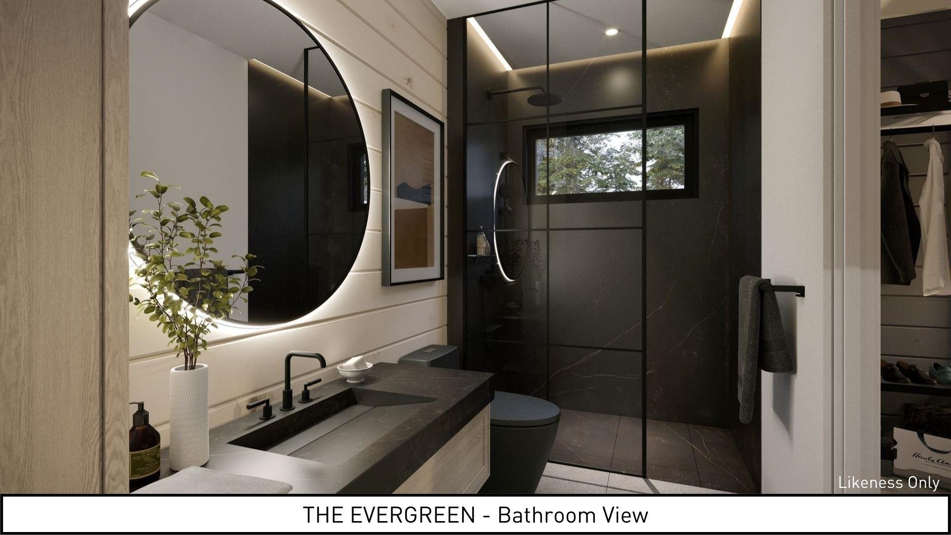 Evergreen Bathroom View