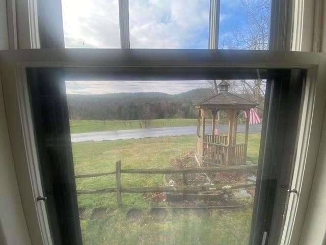 Looking out from front sunporch
