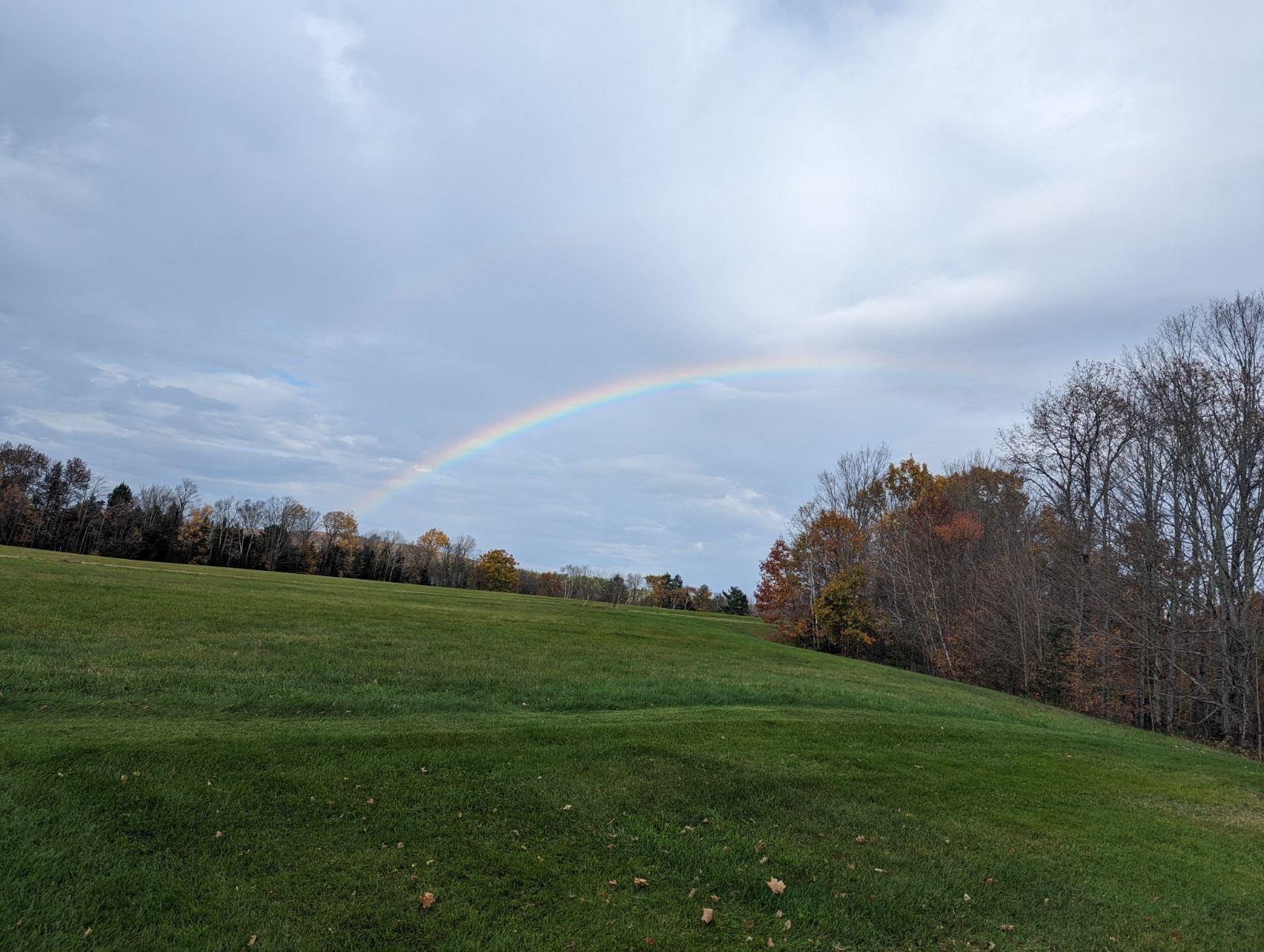 Rainbow Over The Fields