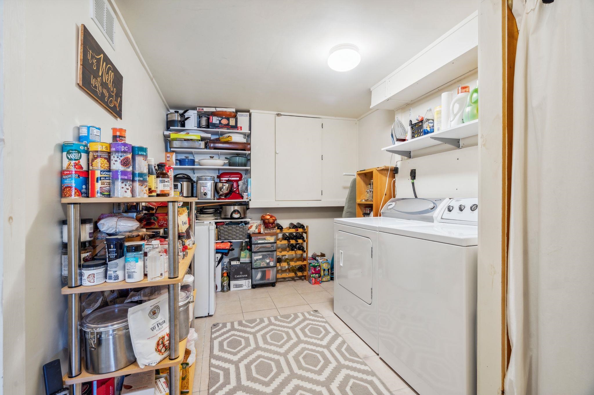 Spacious Laundry room in lower level