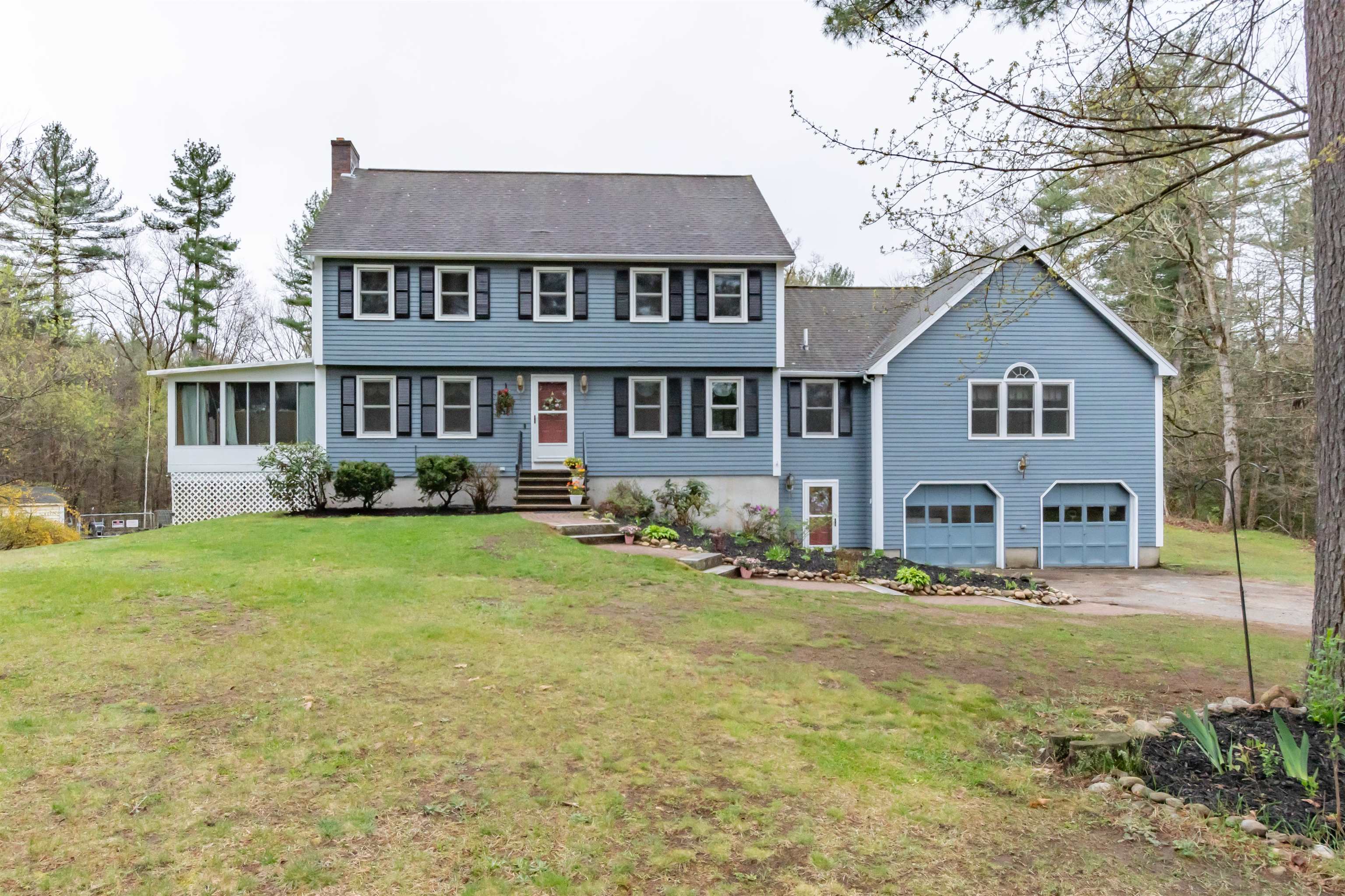 Presenting the fabulous Snow Pond Farm in sought after Windham. This unique 5 bedroom property (with in-law potential) on 3.5 aces offers all the space usually found in more rural areas. Enjoy morning coffee on the deck or sun porch overlooking a true outdoor haven. Next to Beaver Brook, you’ll find a barn and fenced area designed for large animals and chickens. Home to only one family, the property has been meticulously cared for. Fresh paint inside and out, gleaming newly refinished hardwood floors, new carpet and upgraded windows make this move-in ready! Living room with fireplace, dining room and kitchen nook accommodate both full scale entertaining and the casual family lifestyle. On the right side is a fantastic set up for a potential in-law. Private entrance into the finished basement with stairs leading to a first floor ¾ bathroom, large living space and additional room behind. Located a short distance from 93, this home is a sanctuary just minutes from shopping, schools dining and only 45 minutes to Boston. In a class by itself! Welcome home . . . you won't want to leave.