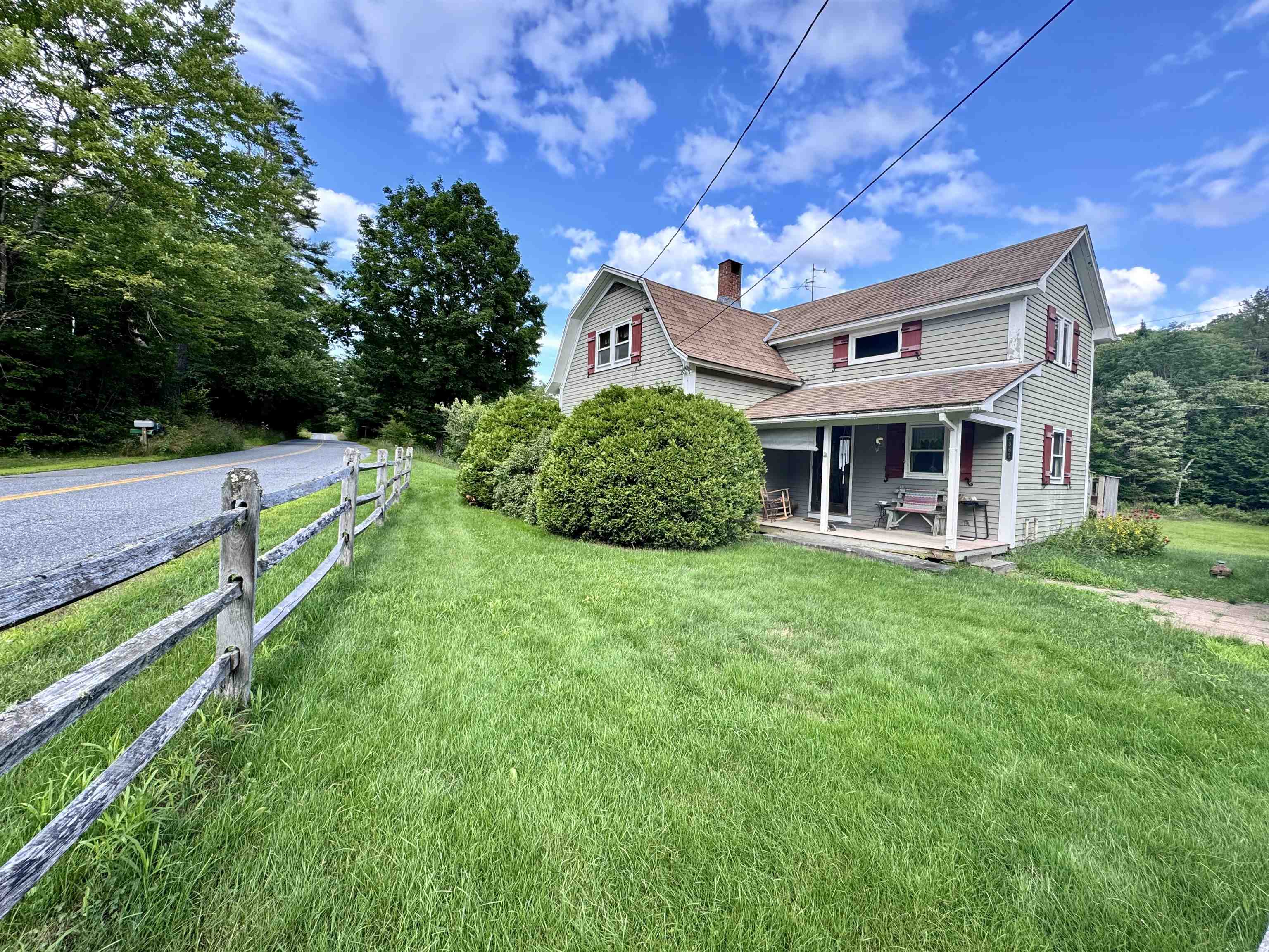 3862 Middlebrook Road West Fairlee VT 2 Story Single Family Home For