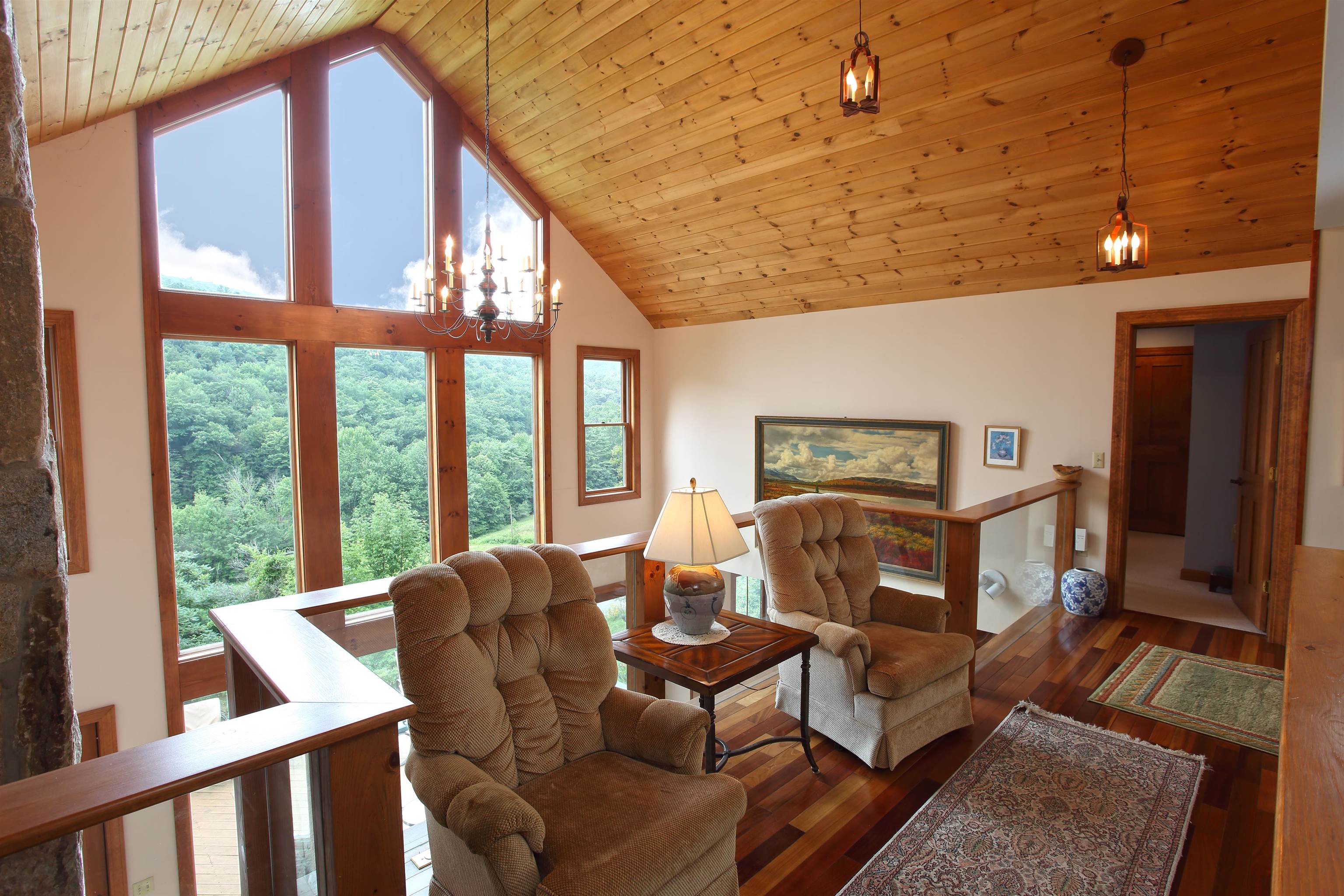 Sitting area overlooking the view