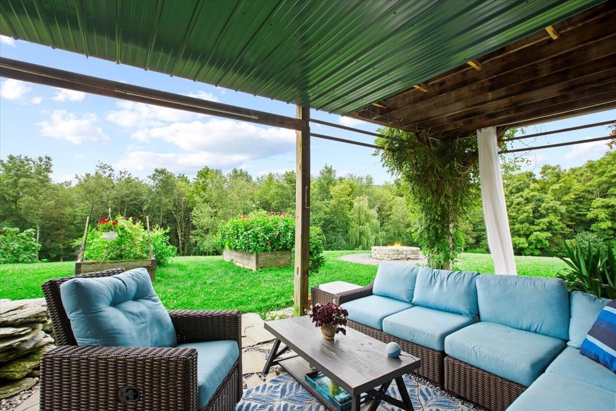 Covered patio off lowest level