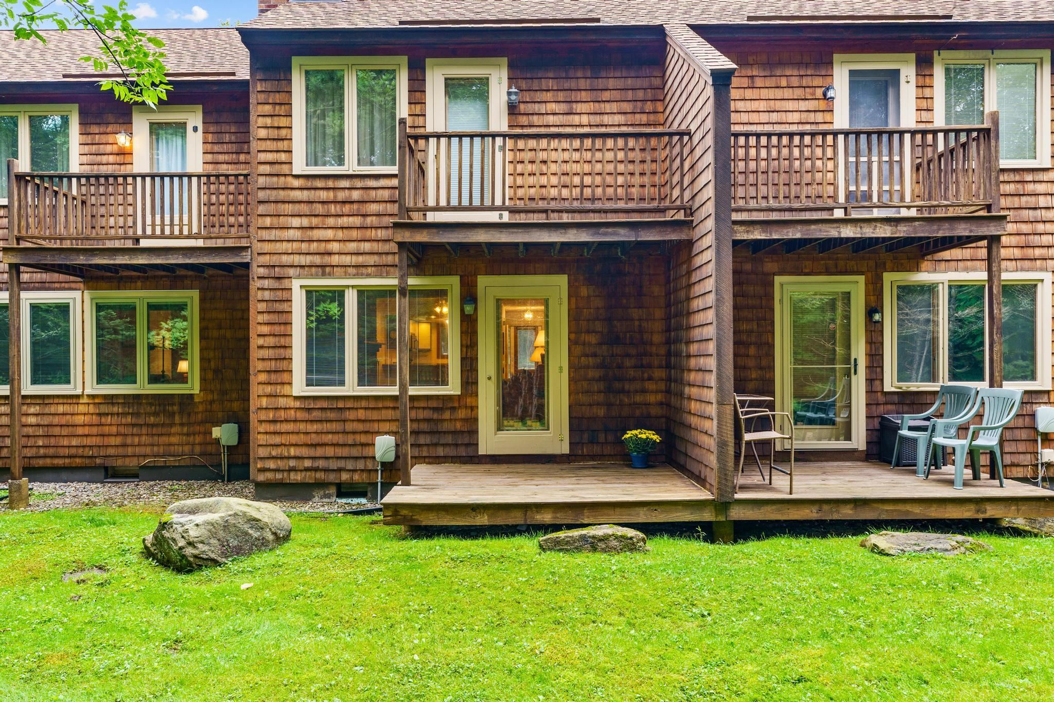 Back deck and private, 2nd level balcony